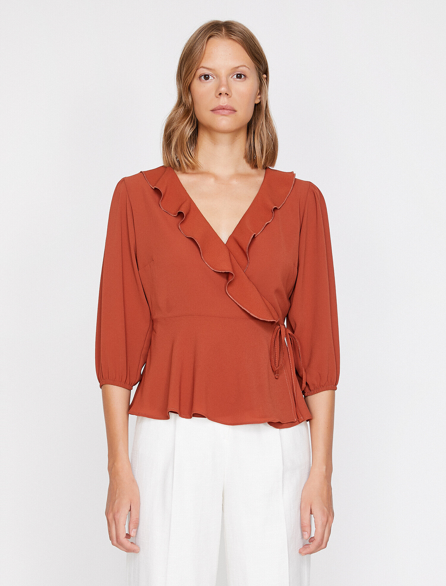 Fırfır Detaylı Bluz