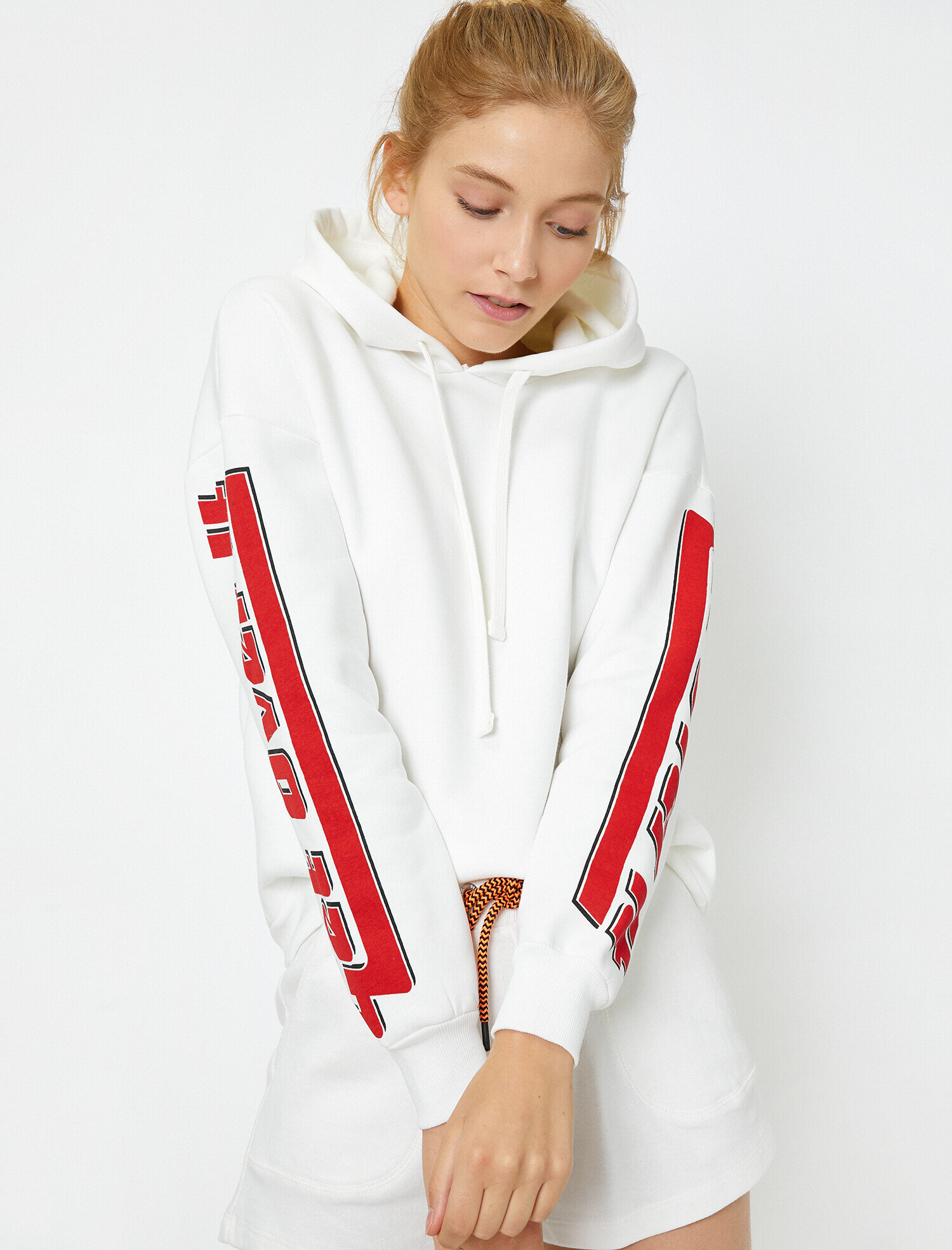   Yazılı Baskılı Sweatshirt