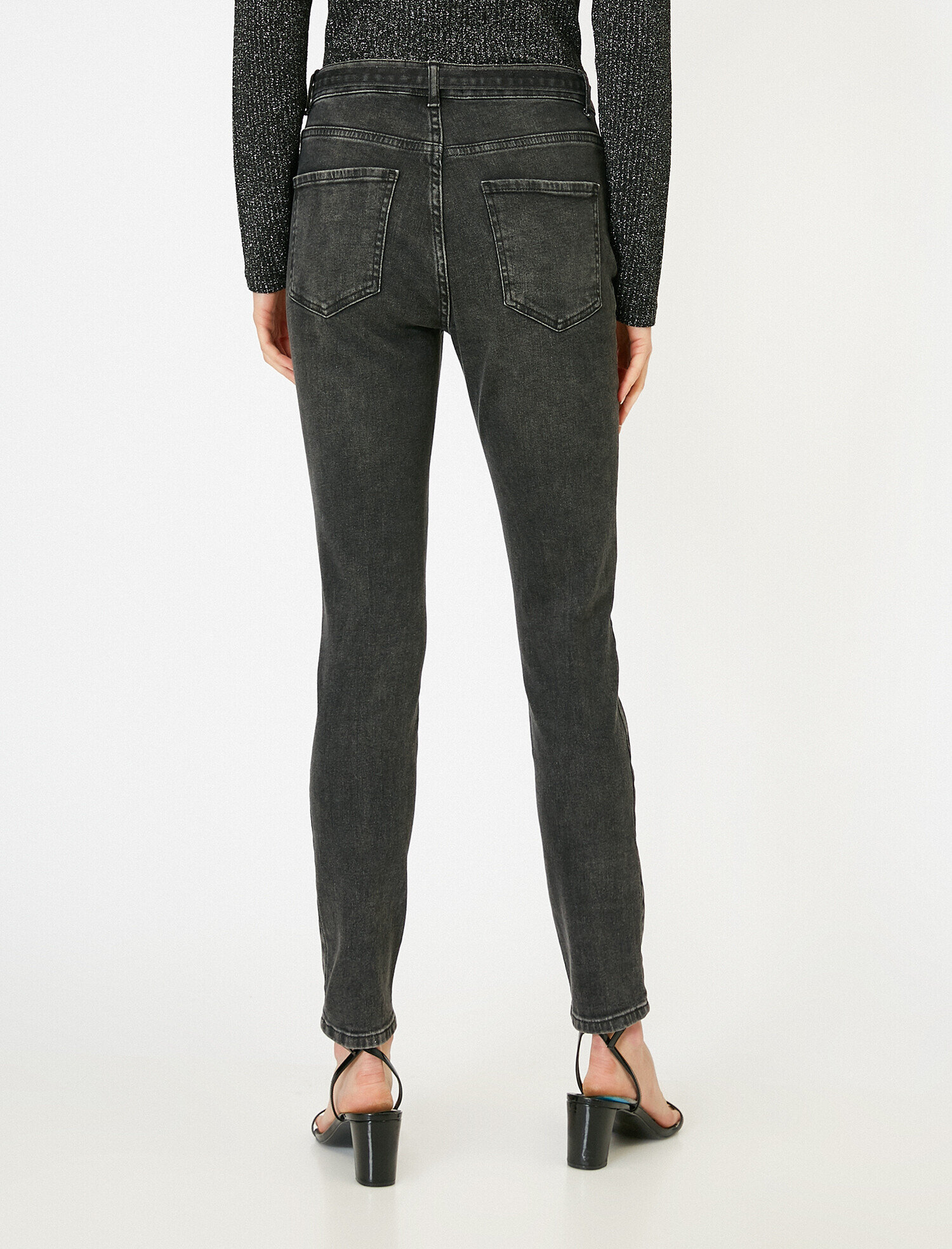   Carmen Jean - Yüksek Bel Dar Kesim Dar Paça Pantolon