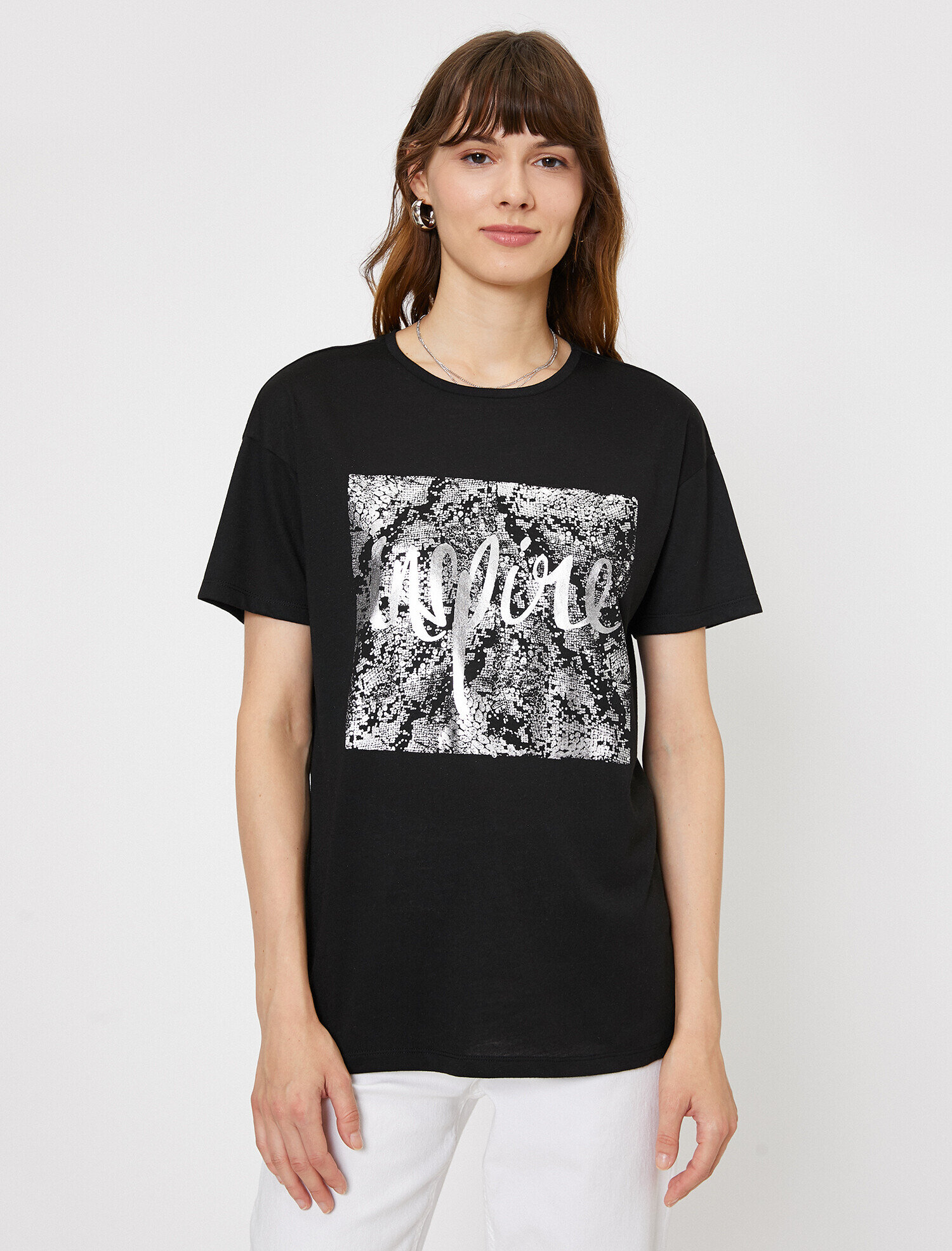   Yazılı Baskılı Tişört