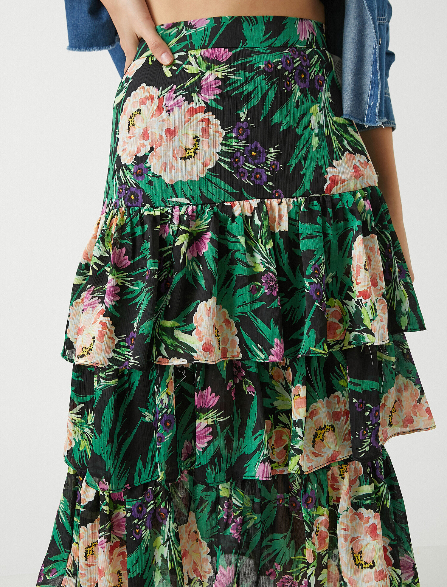   Çiçek Desenli Etek