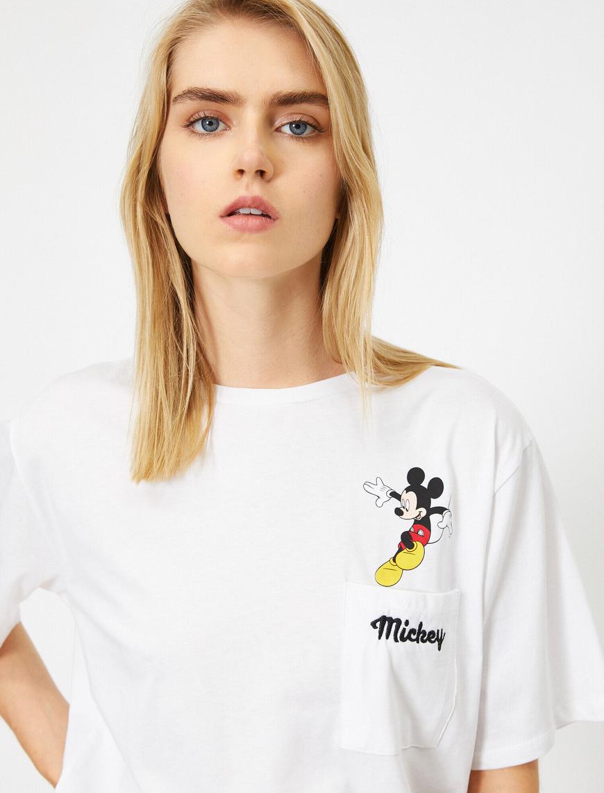   Mickey Mouse Lisanslı Baskılı Tişört