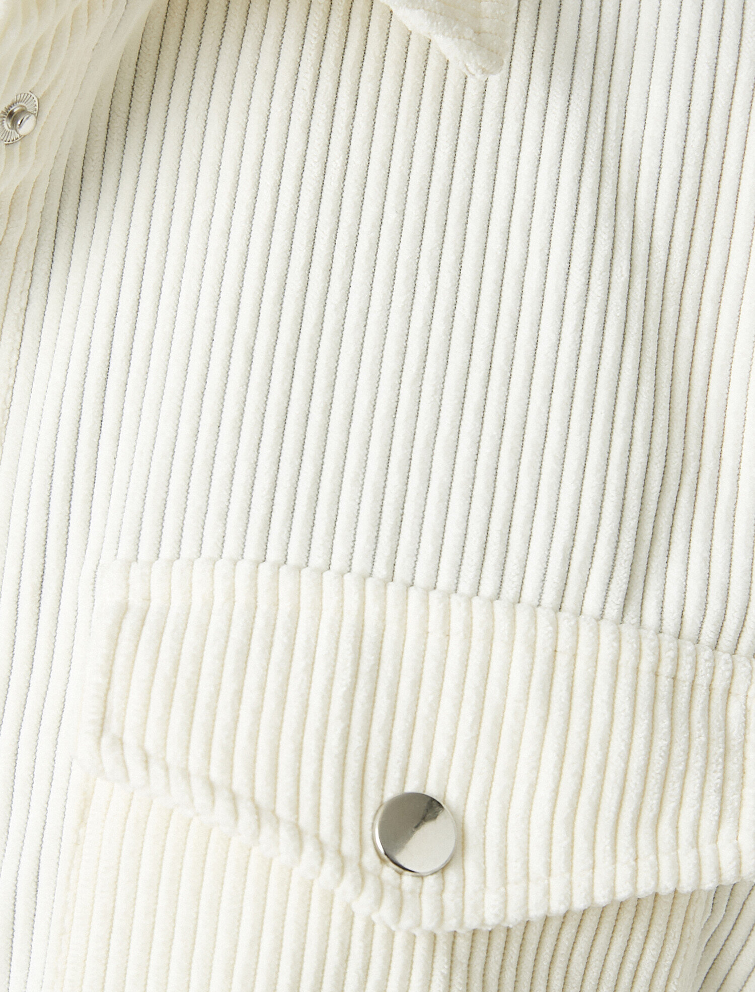   Oversize Düğme Detaylı Cepli Gömlek