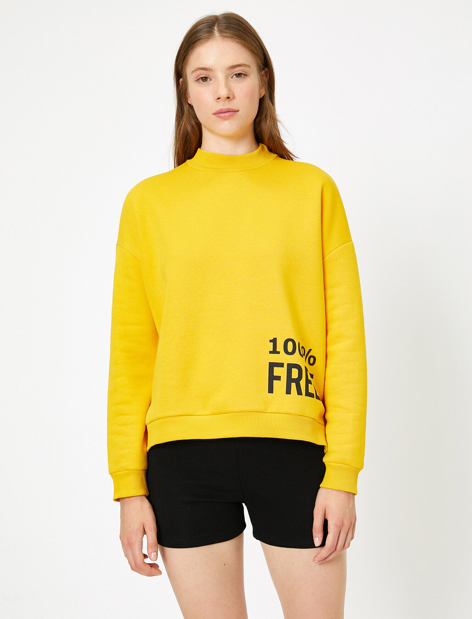   Yazılı Baskılı Sweatshirt