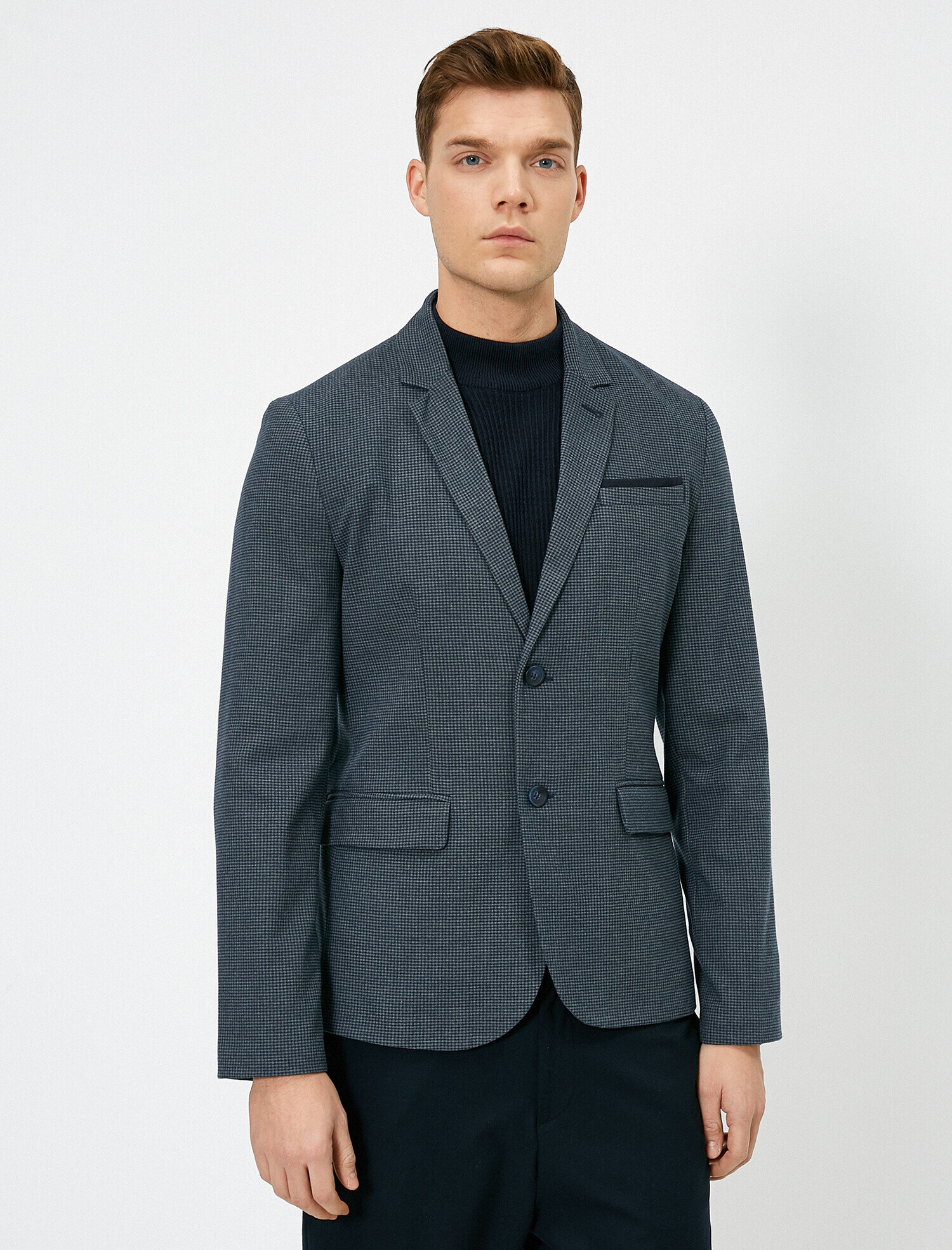   Cep Detaylı Düğmeli Blazer Ceket