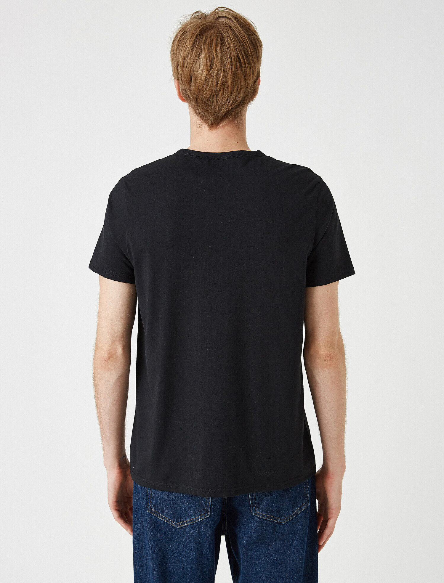   Bisiklet Yaka Kısa Kollu Basic Tişört