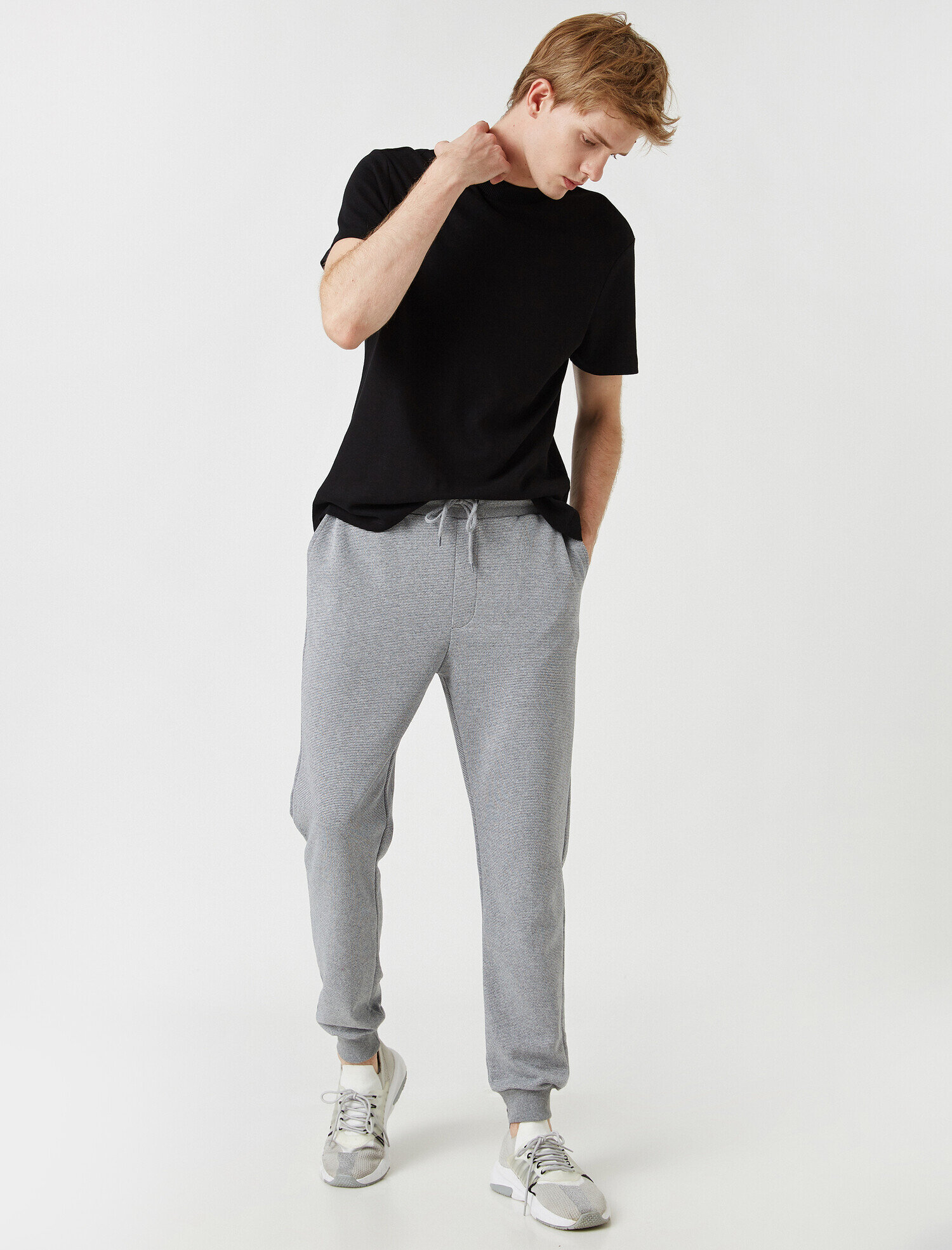   Cepli Beli Bağlamalı Jogger Eşofman Altı