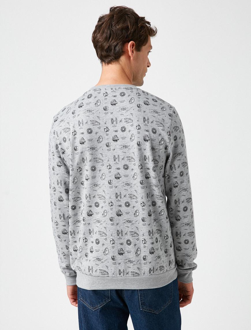   Star Wars Lisanslı Bisiklet Yaka Sweatshirt