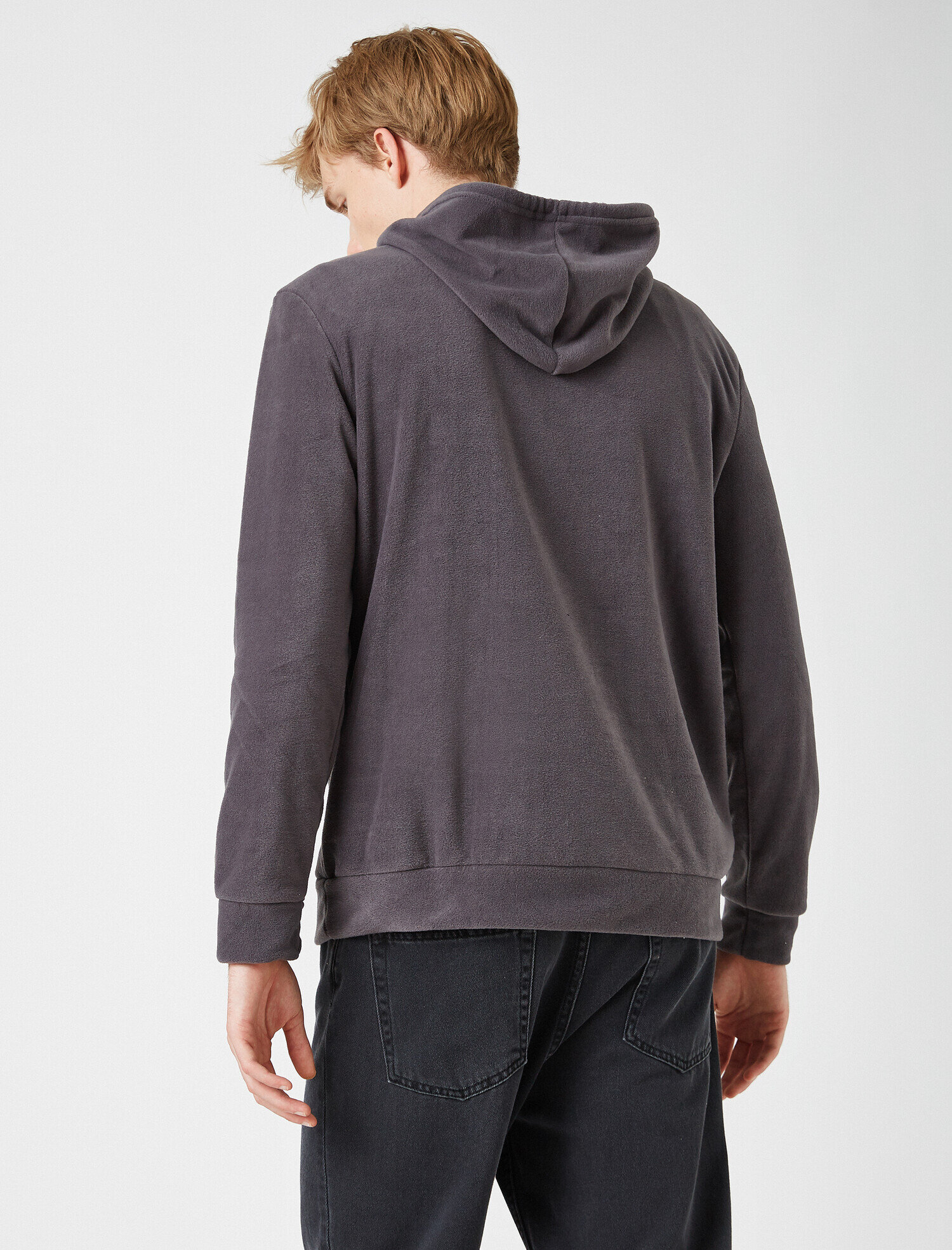   Kanguru Cepli Baskılı Kapüşonlu Sweatshirt