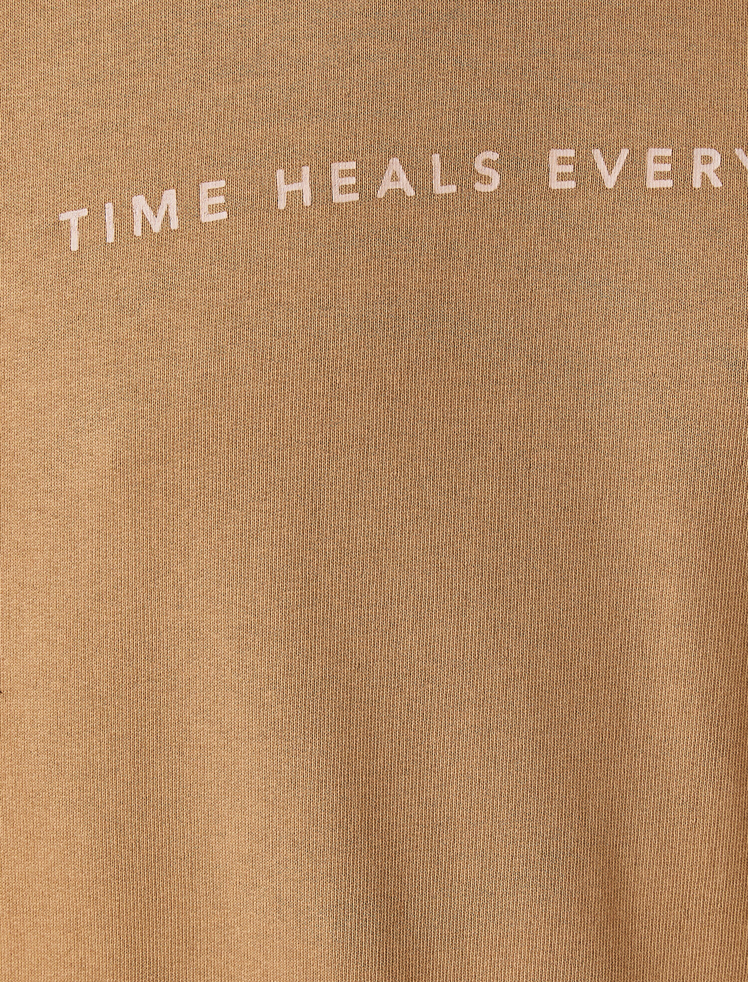   Baskılı Bisiklet Yaka Uzun Kollu Sweatshirt