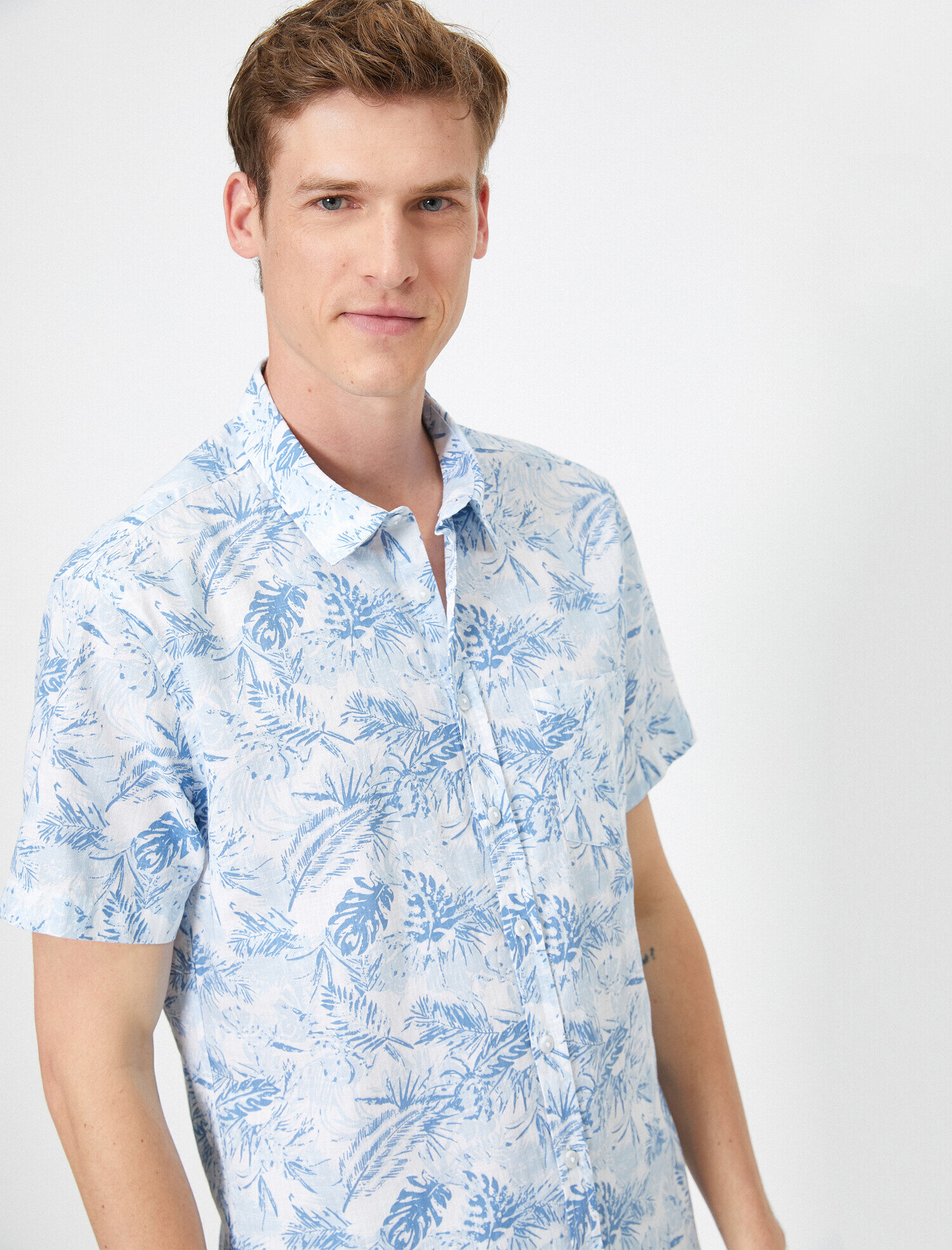   Desenli Gömlek Kısa Kollu