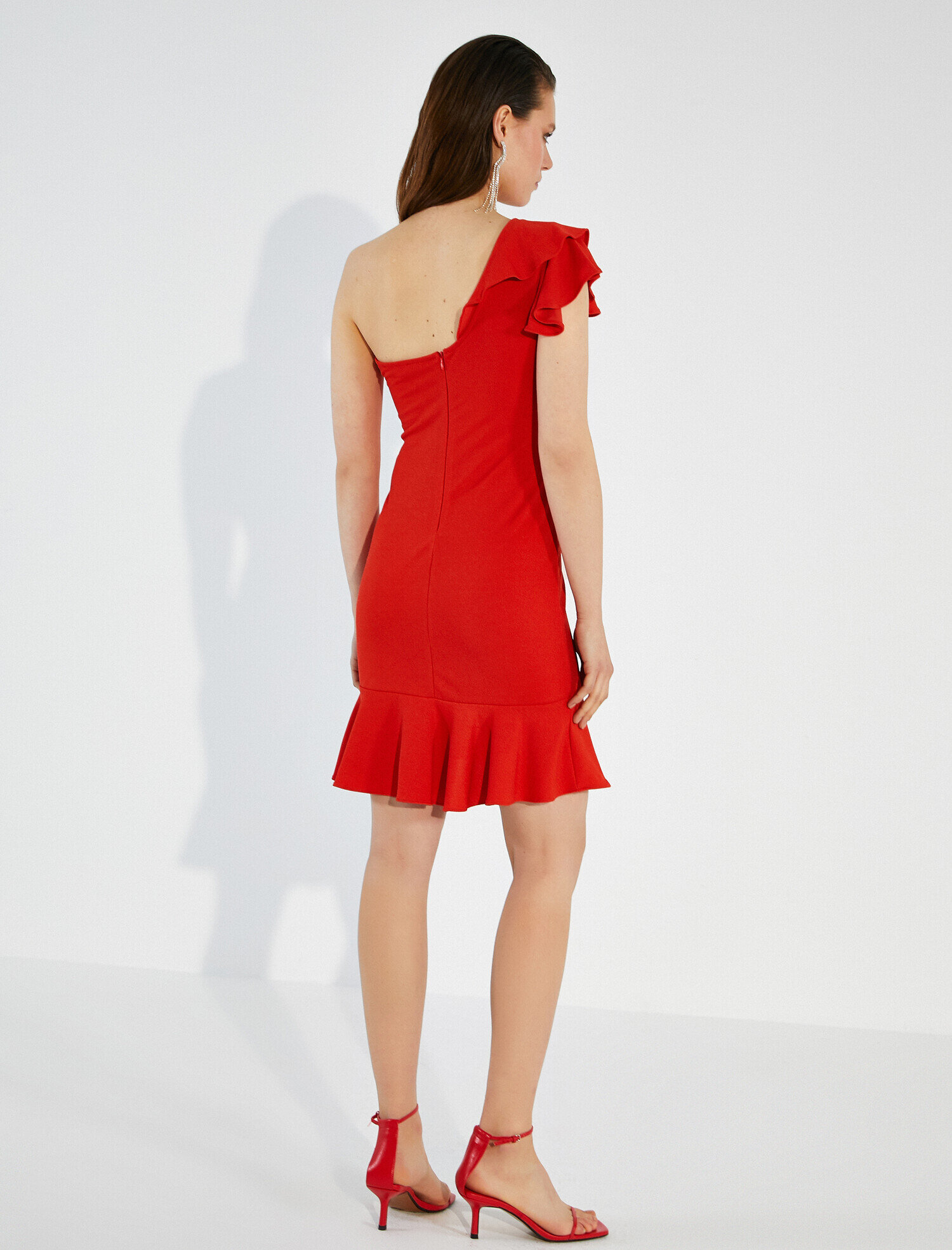   Fırfırlı Abiye Elbise