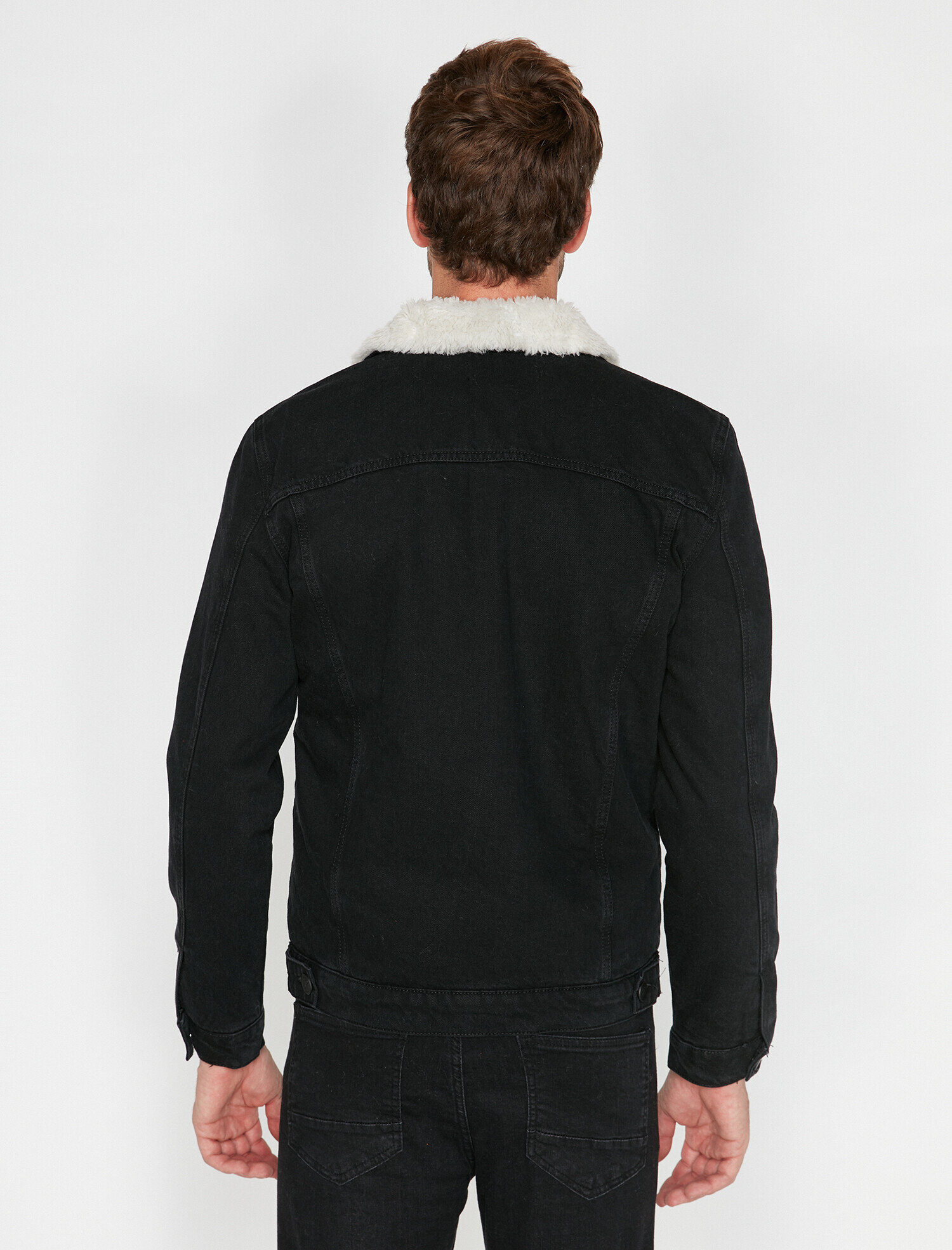   Yakası Suni Kürklü Jean Mont