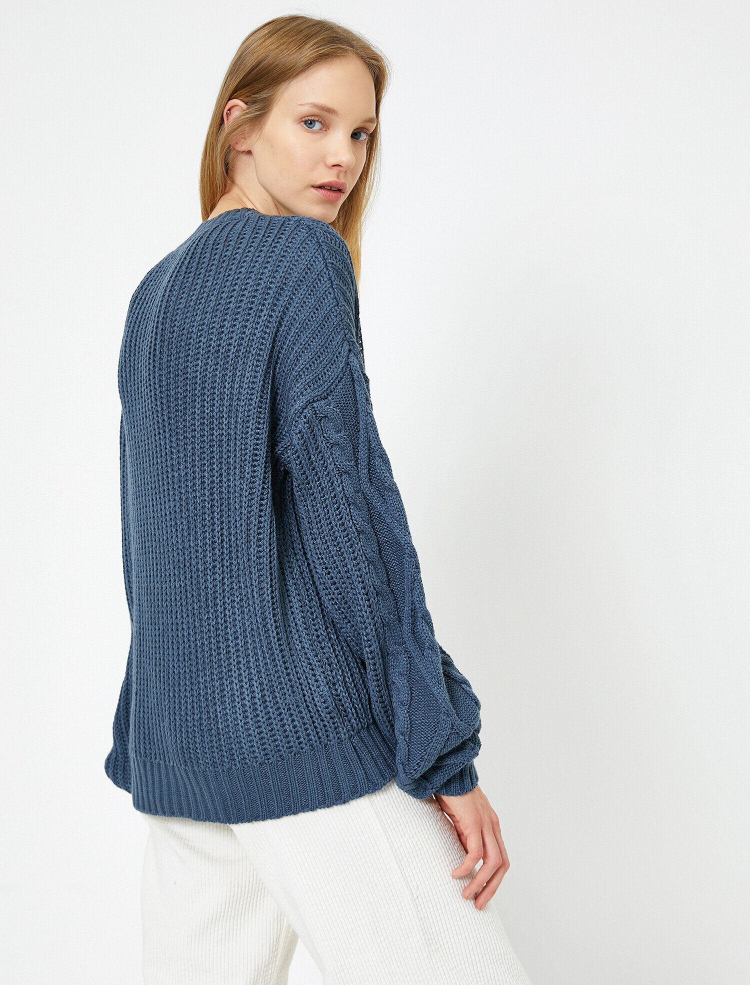 Örgülü Triko Kazak