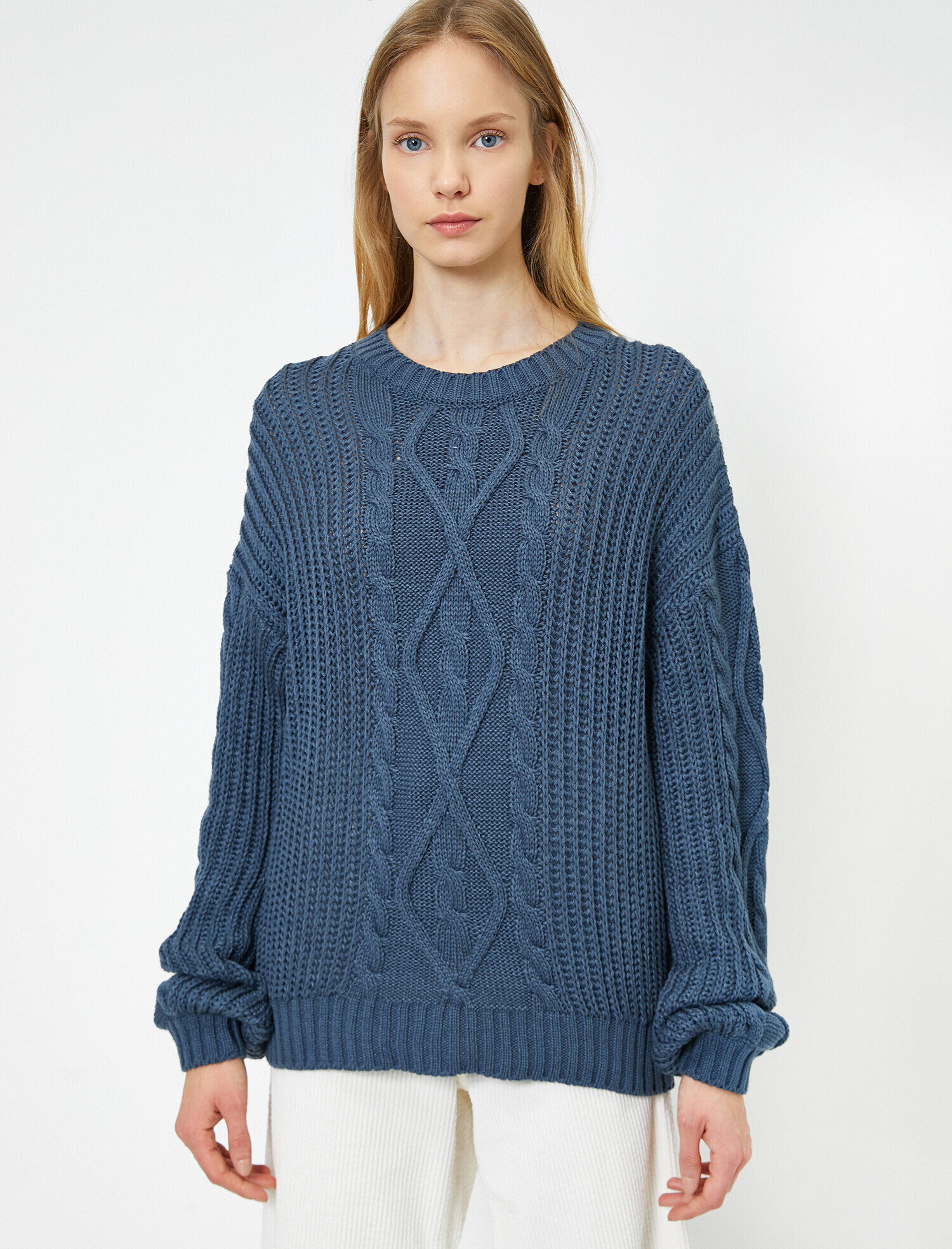 Örgülü Triko Kazak