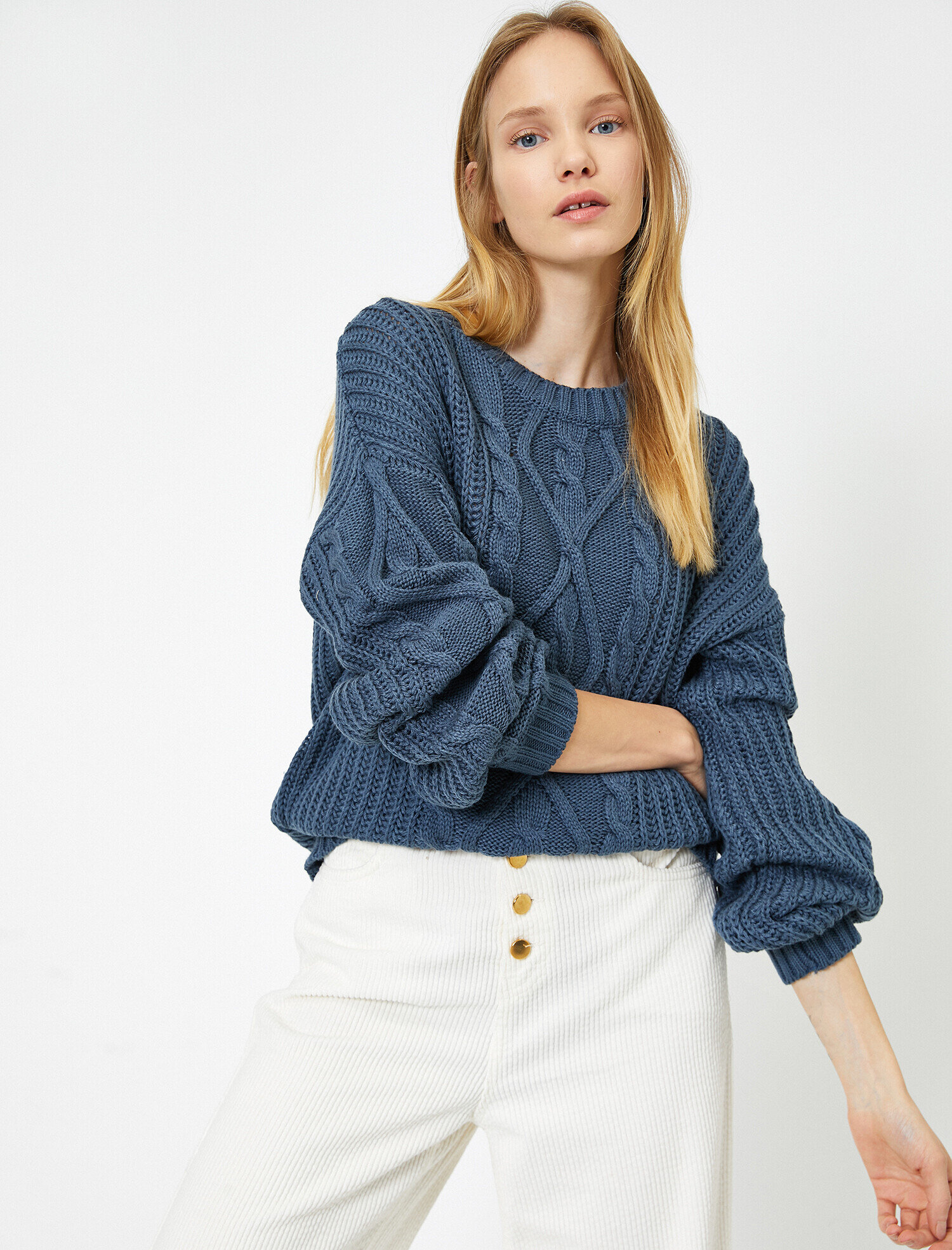 Örgülü Triko Kazak