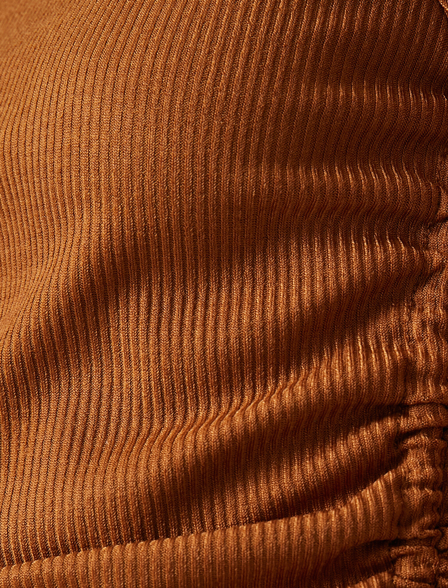   Bisiklet Yaka Büzgü Detaylı Kazak