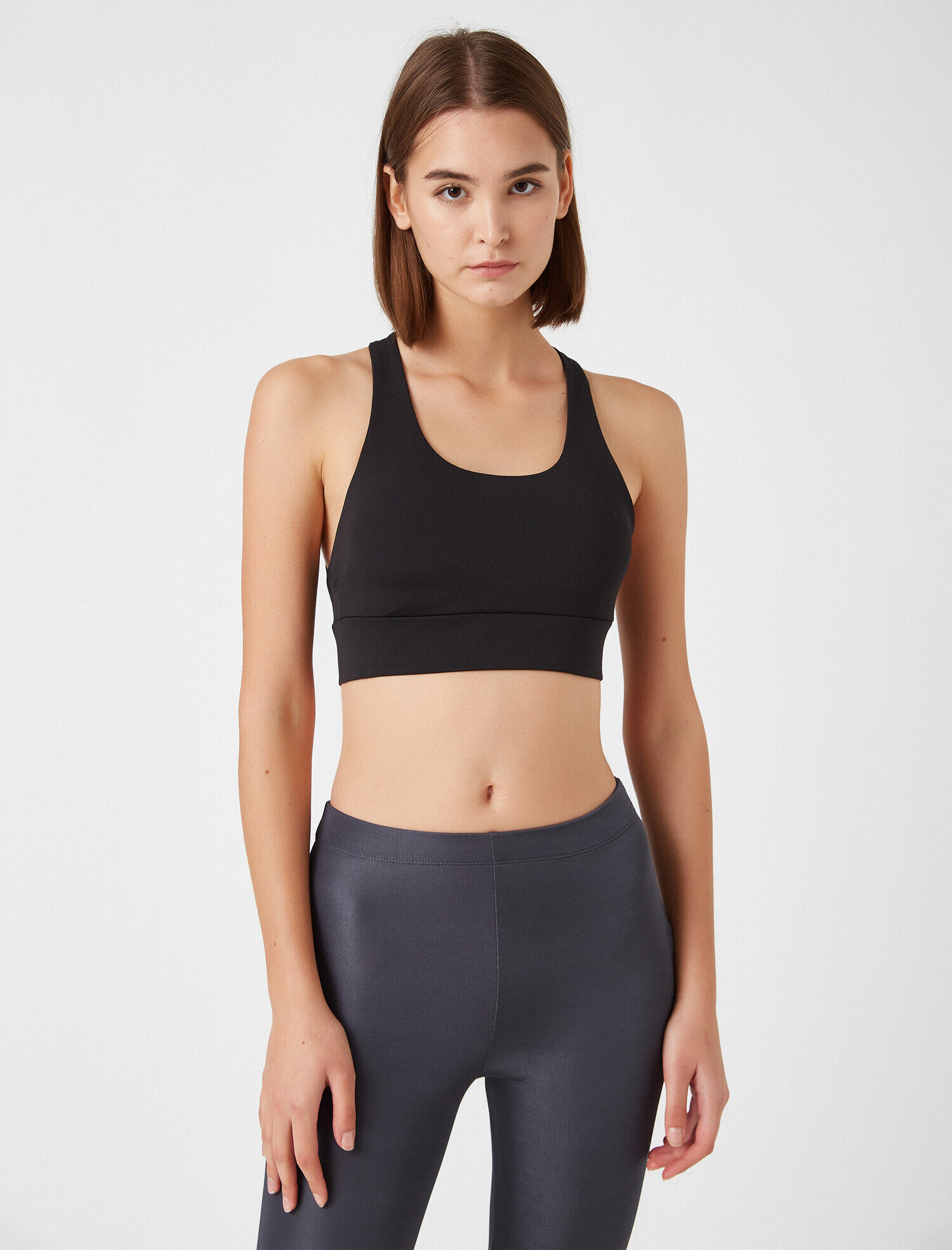   Düz Renk Sporcu Sütyeni