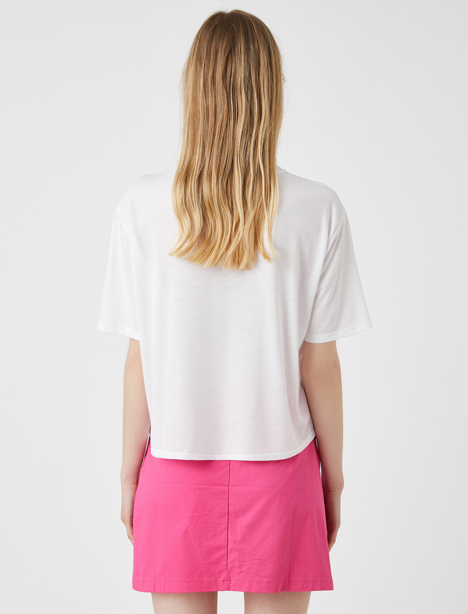   Sloganlı Tişört Bisiklet Yaka