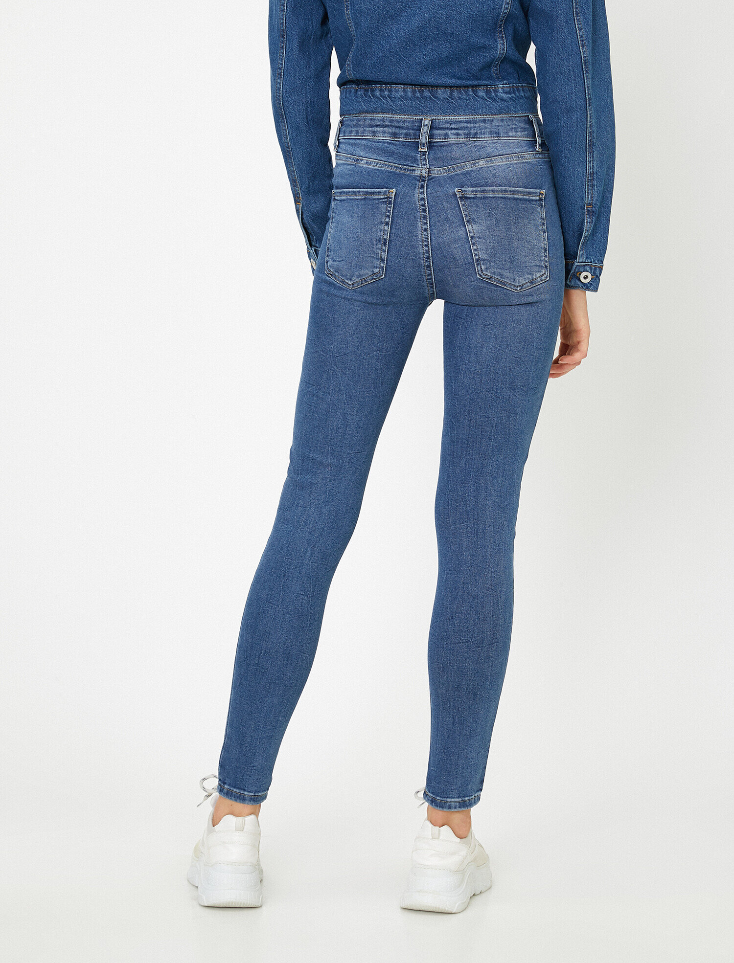 Carmen Jean - Yüksek Bel Dar Kesim Dar Paça Pantolon