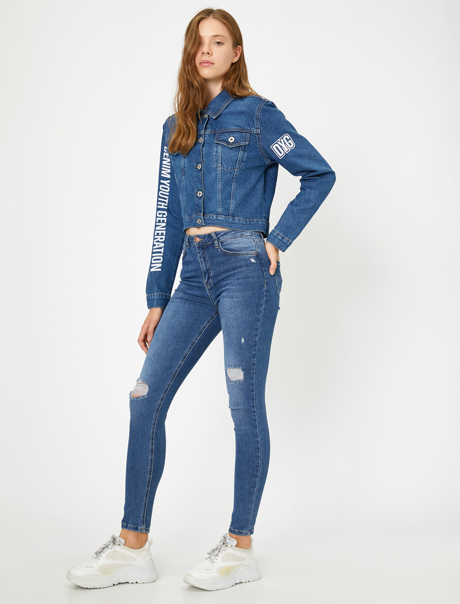 Carmen Jean - Yüksek Bel Dar Kesim Dar Paça Pantolon