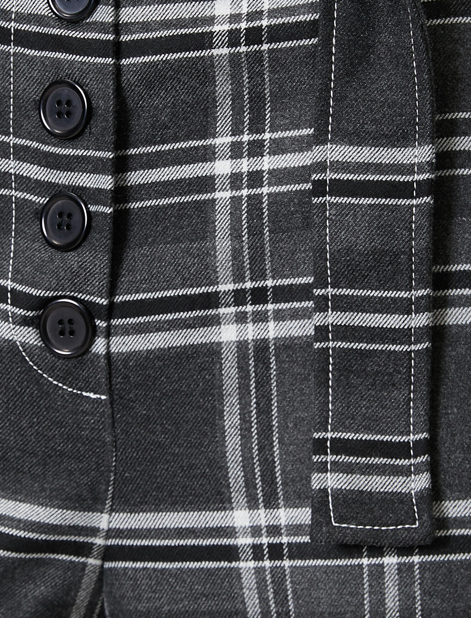   Kemerli Ekoseli Paçaları Geniş Kesim Pantolon