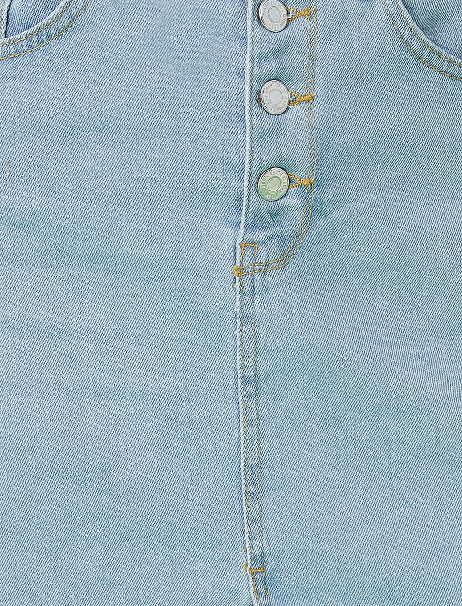   Yırtmaç Detaylı Jean Etek