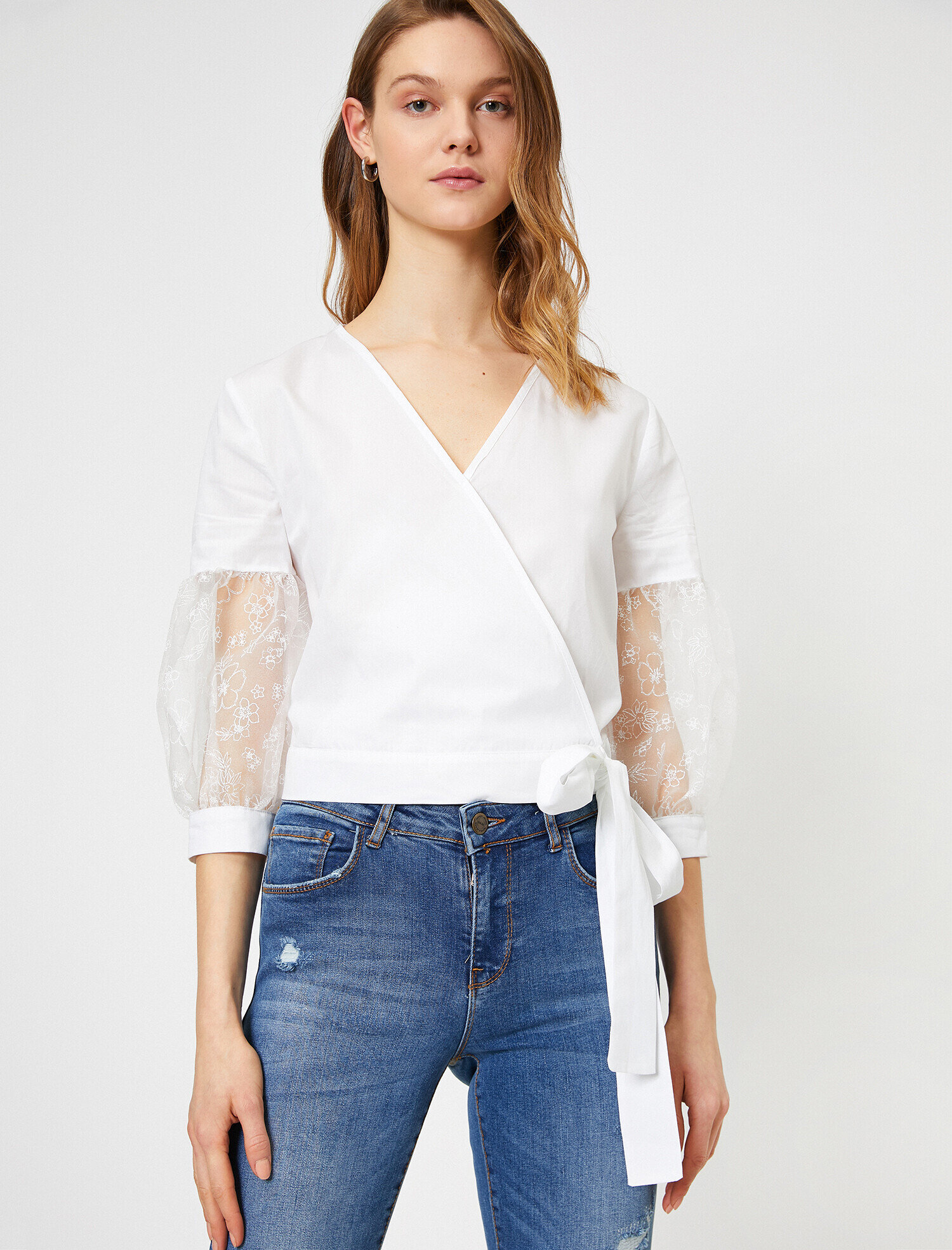   Beli Bağlamalı Bluz