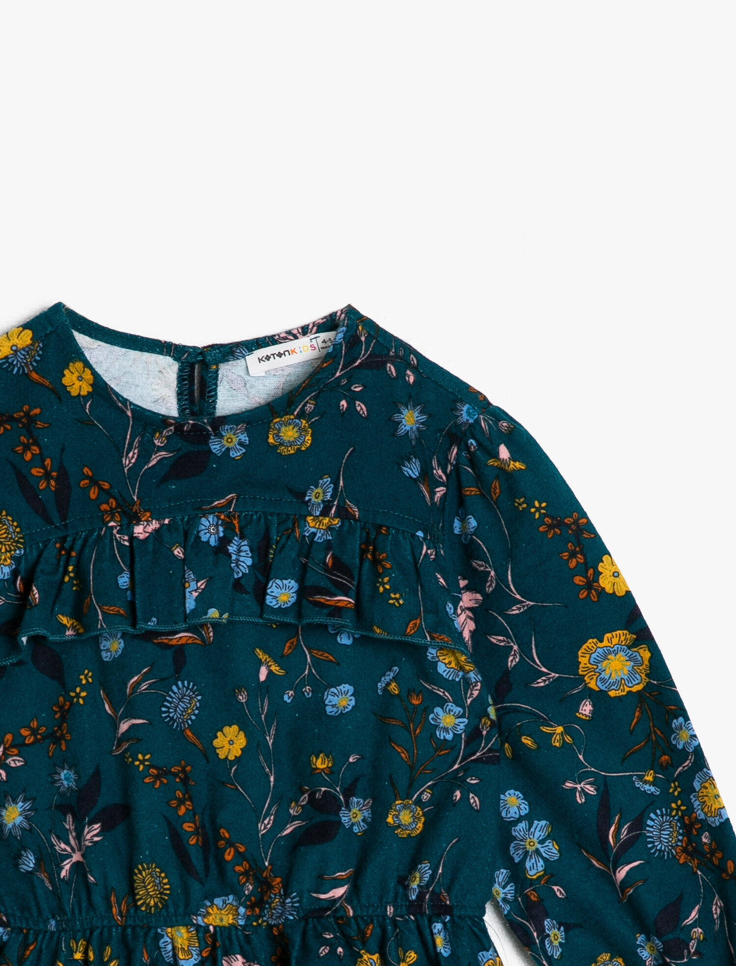  Kız Çocuk Çiçekli Elbise