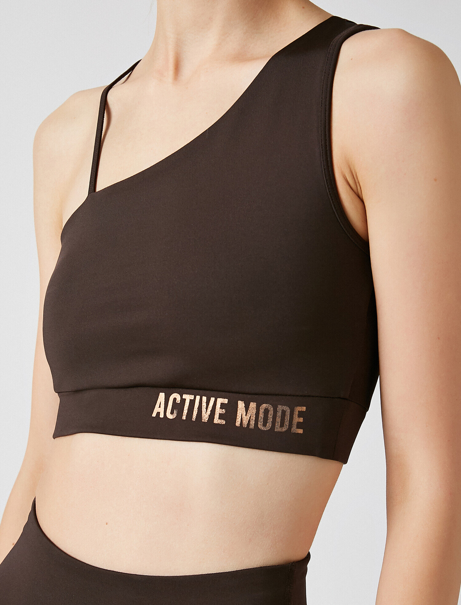   Askılı Slogan Baskılı Sporcu Sütyeni