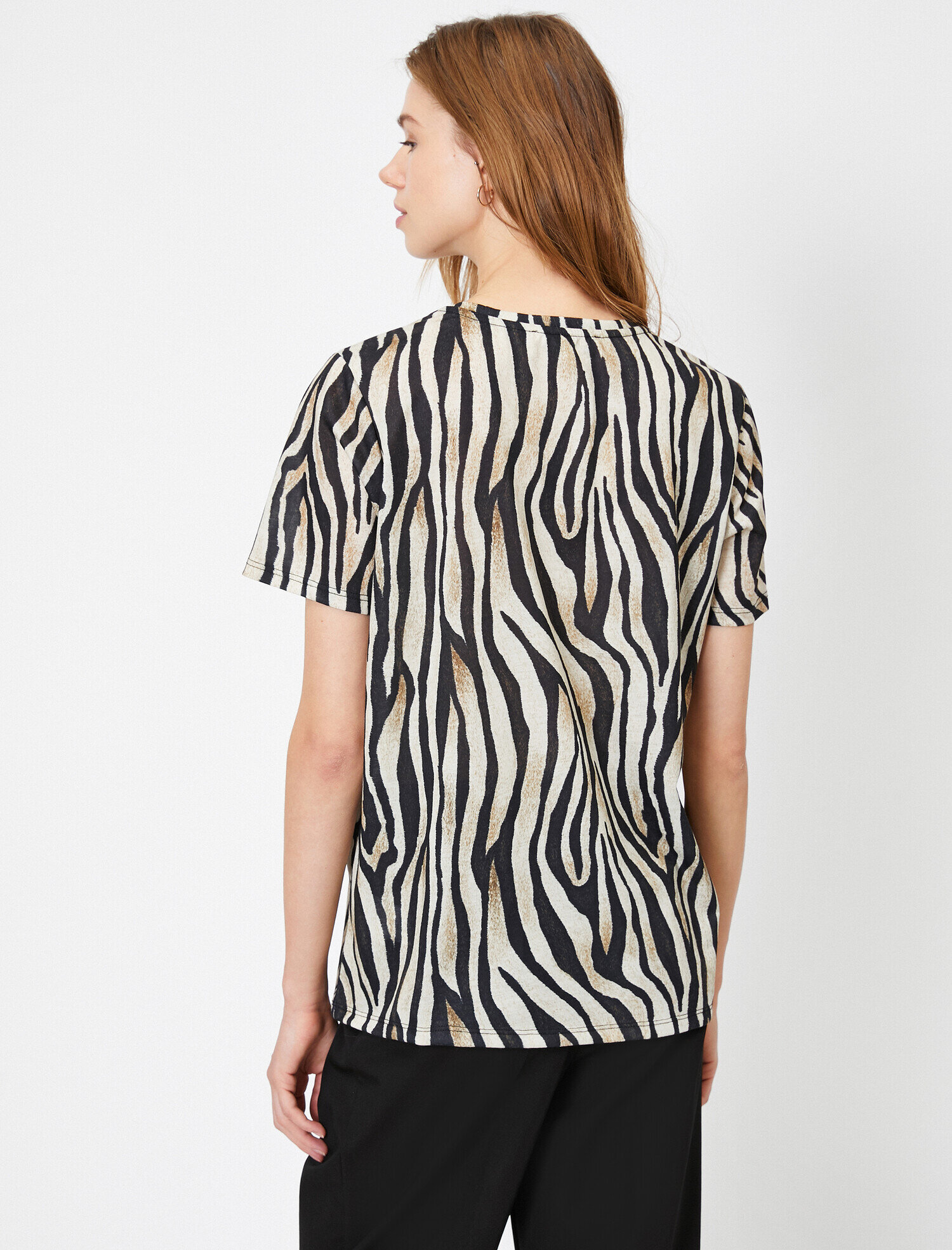   Zebra Desenli Tişört