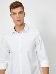 Uzun Kollu Basic Pamuklu Gömlek Non Iron