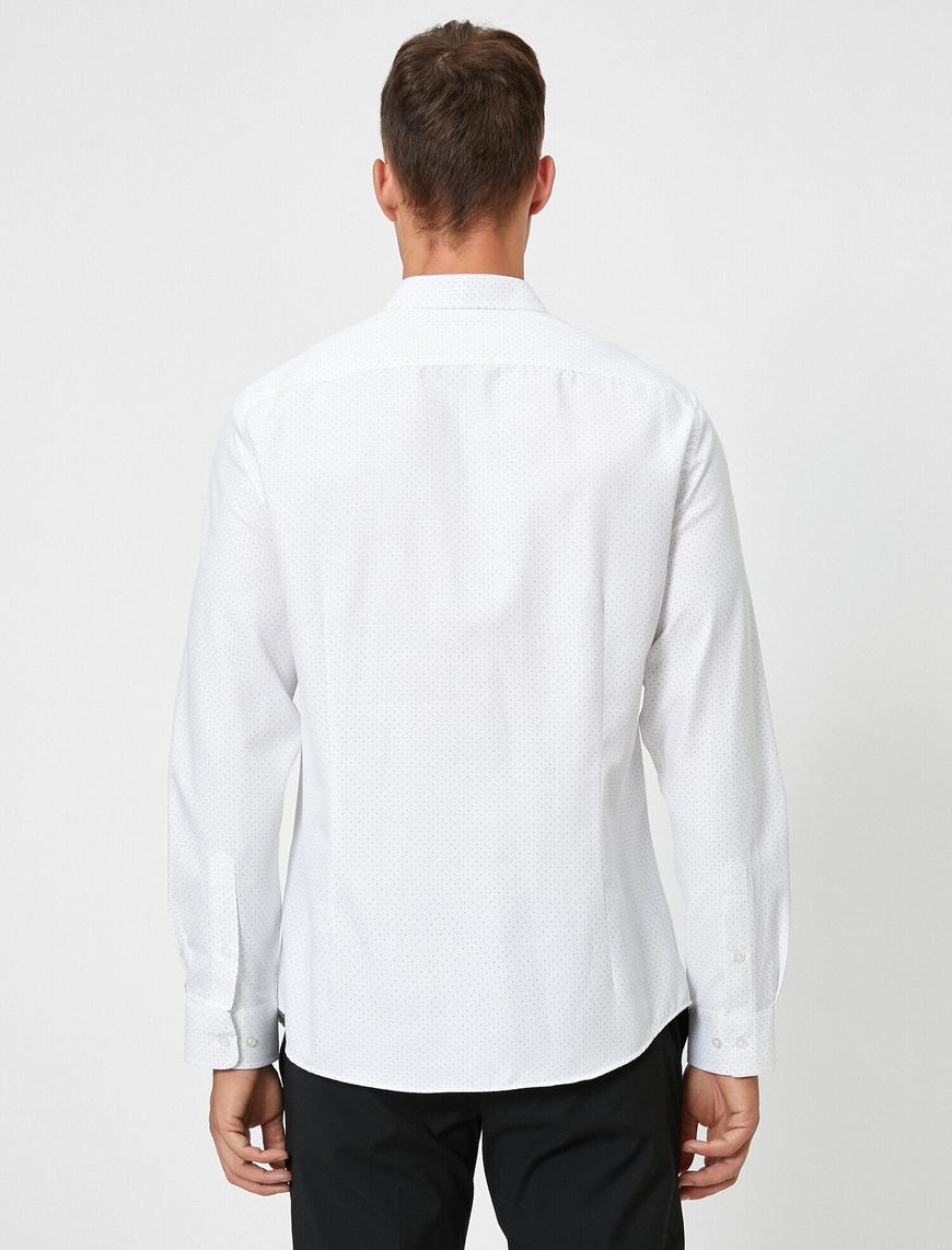   Uzun Kollu Basic Pamuklu Gömlek Non Iron