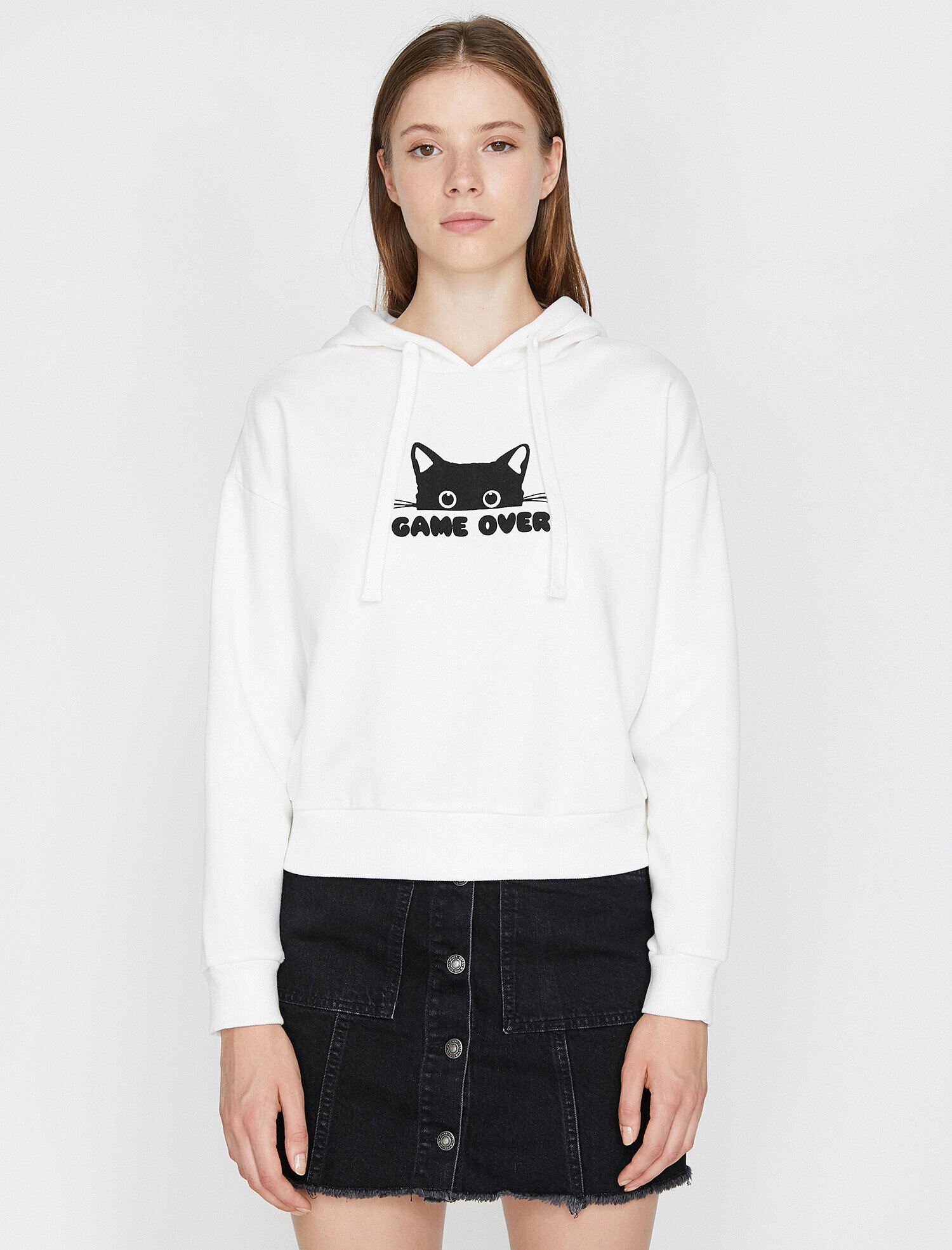 Yazılı Baskılı Sweatshirt