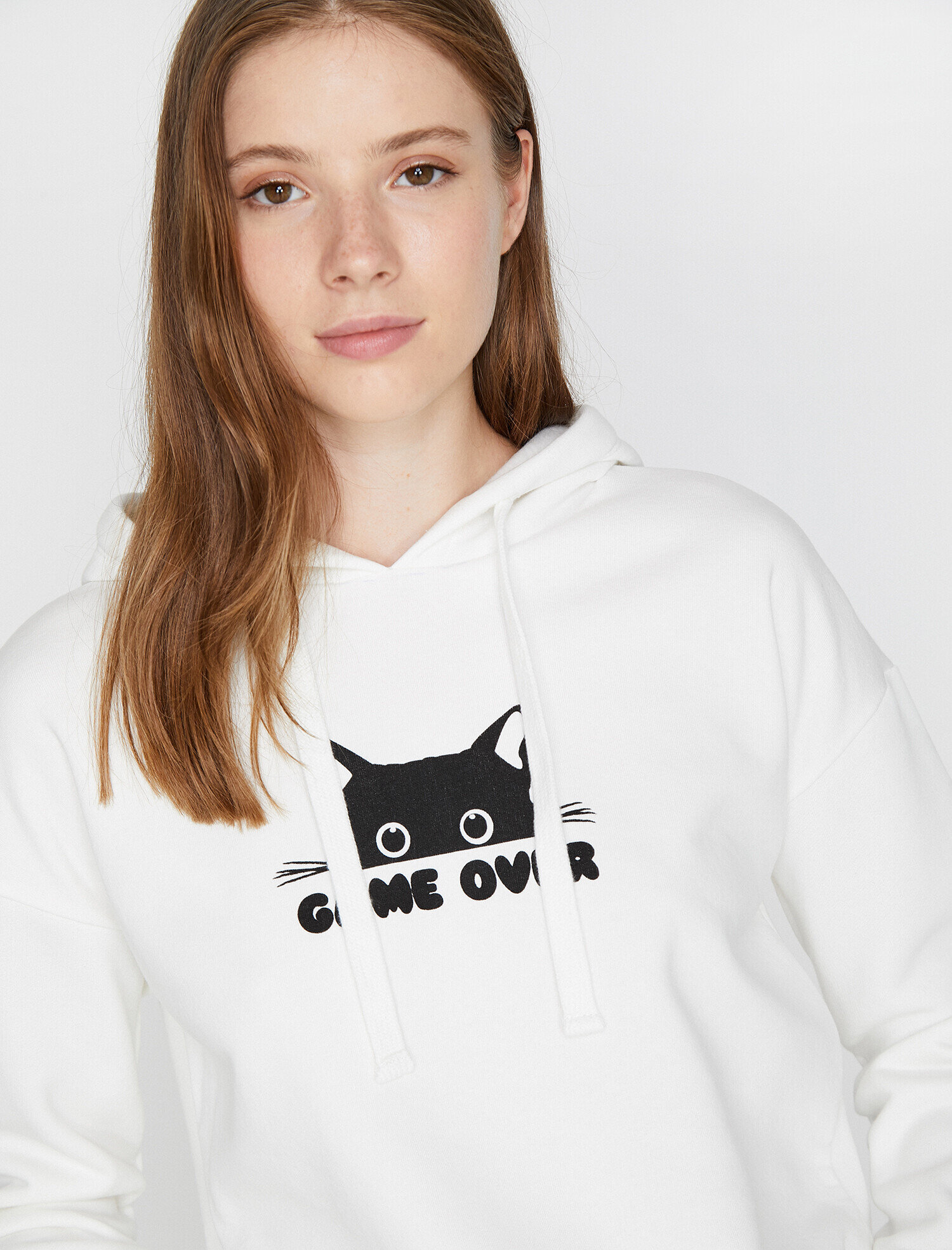 Yazılı Baskılı Sweatshirt