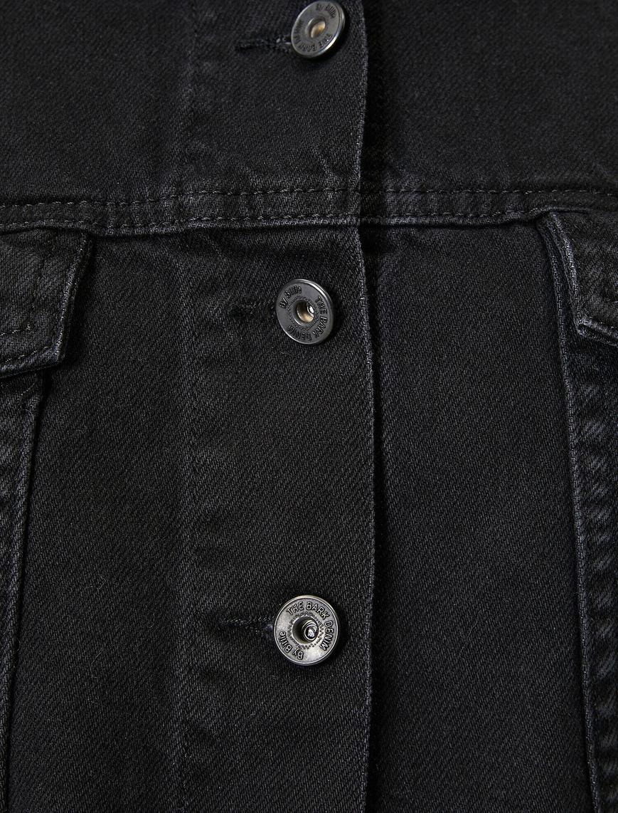   Button Detailed Jean Jacket