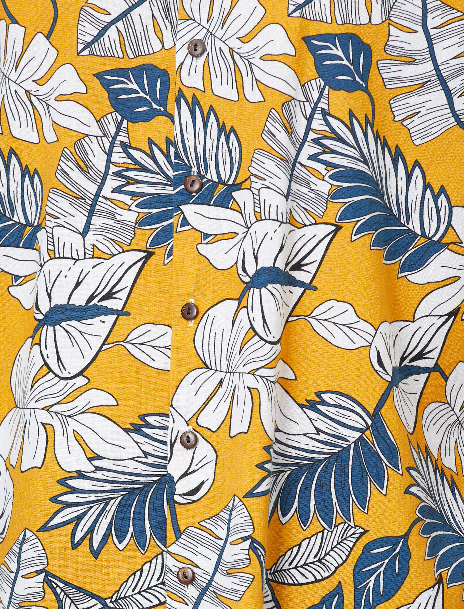   Klasik Yaka Kısa Kollu Pamuklu Desenli Gömlek