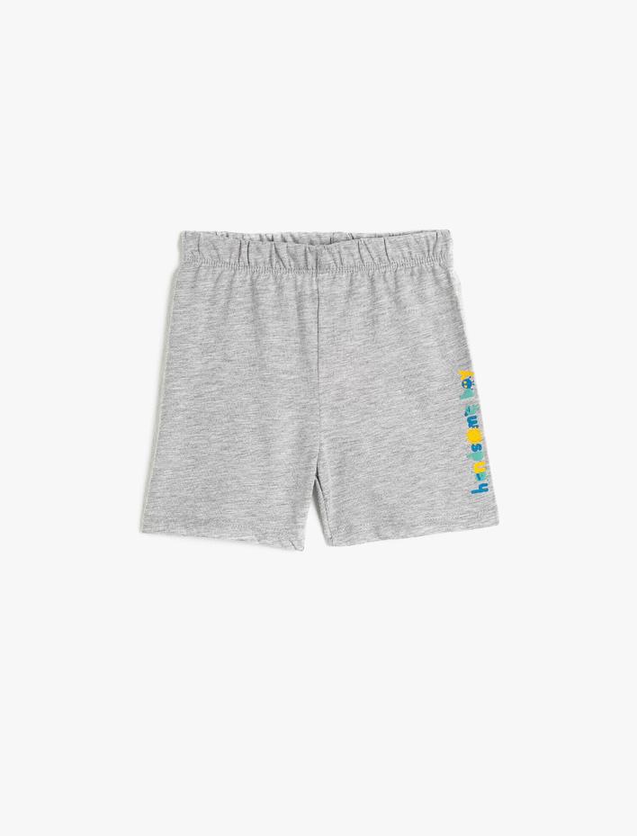 Erkek Bebek İşlemeli Şort
