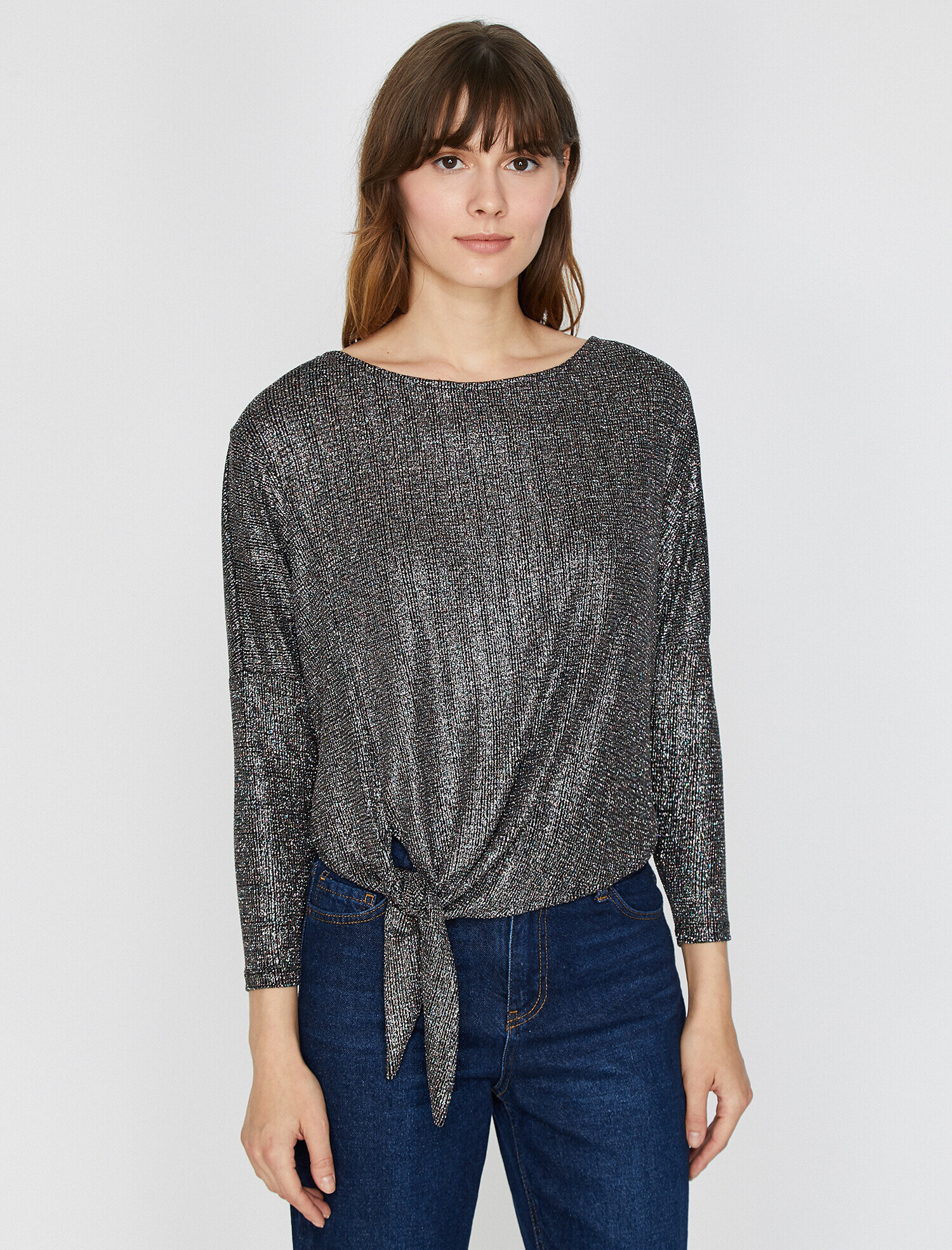   Sim Detaylı Abiye Bluz