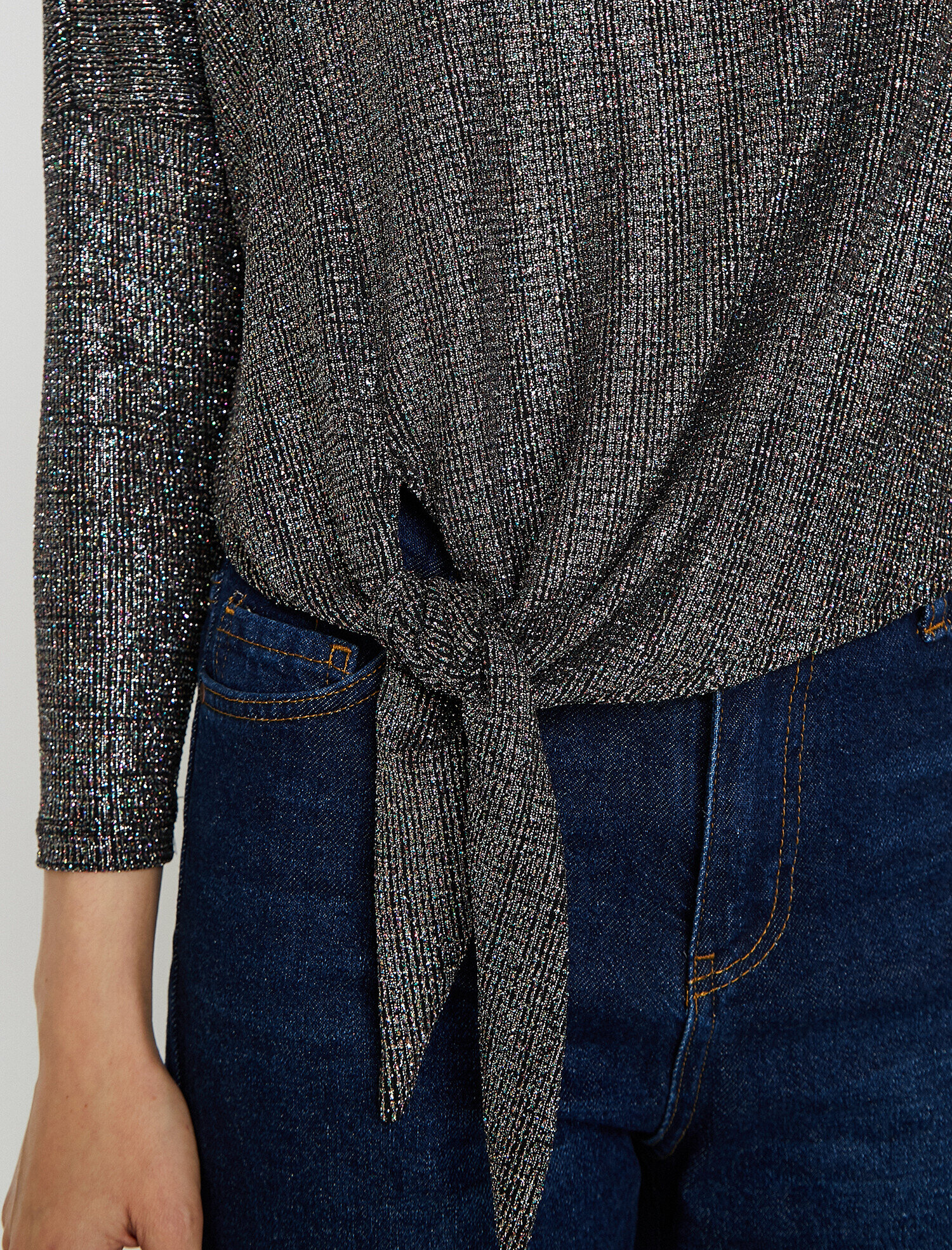   Sim Detaylı Abiye Bluz