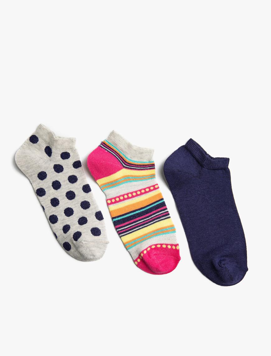  Kadın Çoklu Çok Renkli Çorap