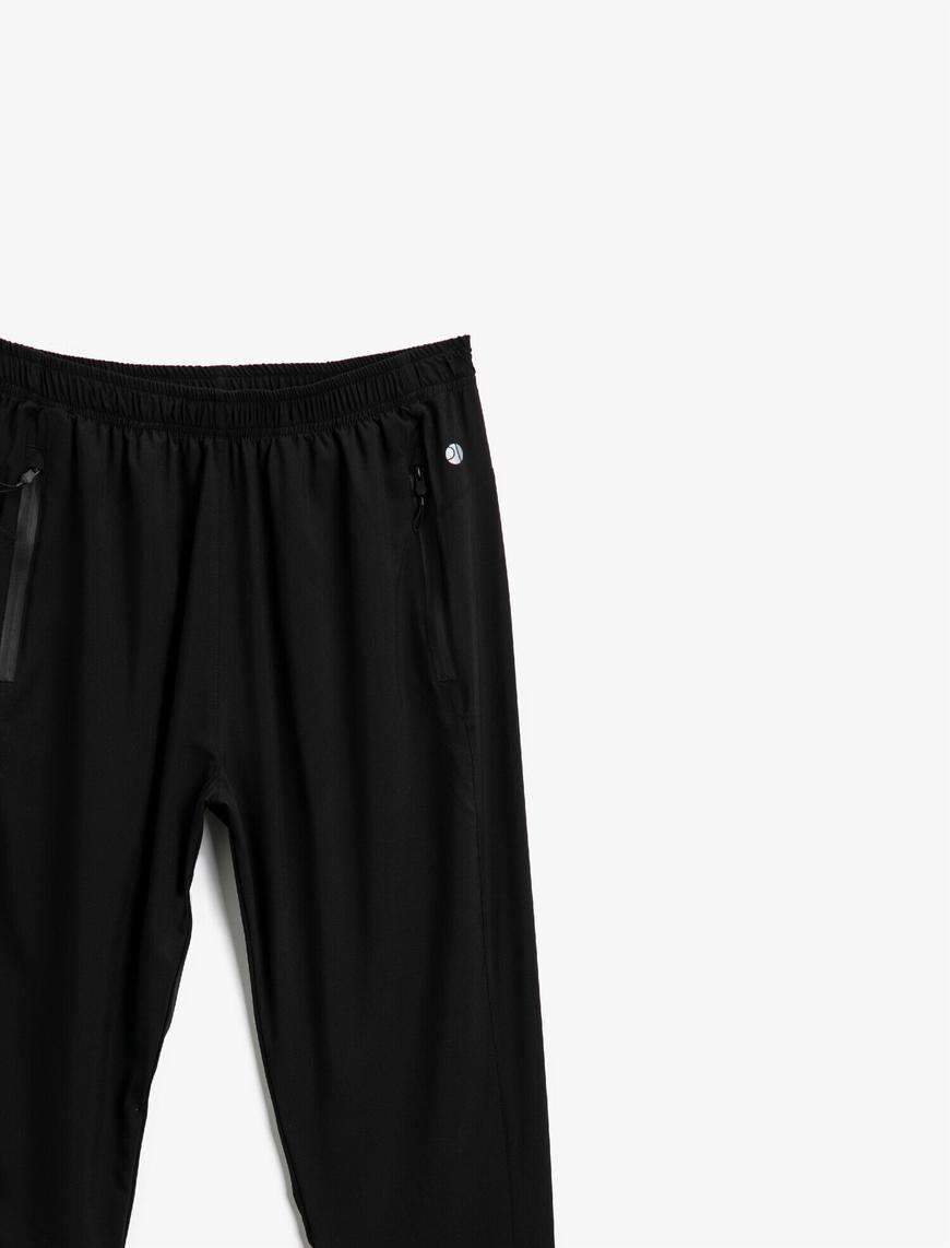   Slim Fit Straight Fermuarlı Cepli Eşofman Altı