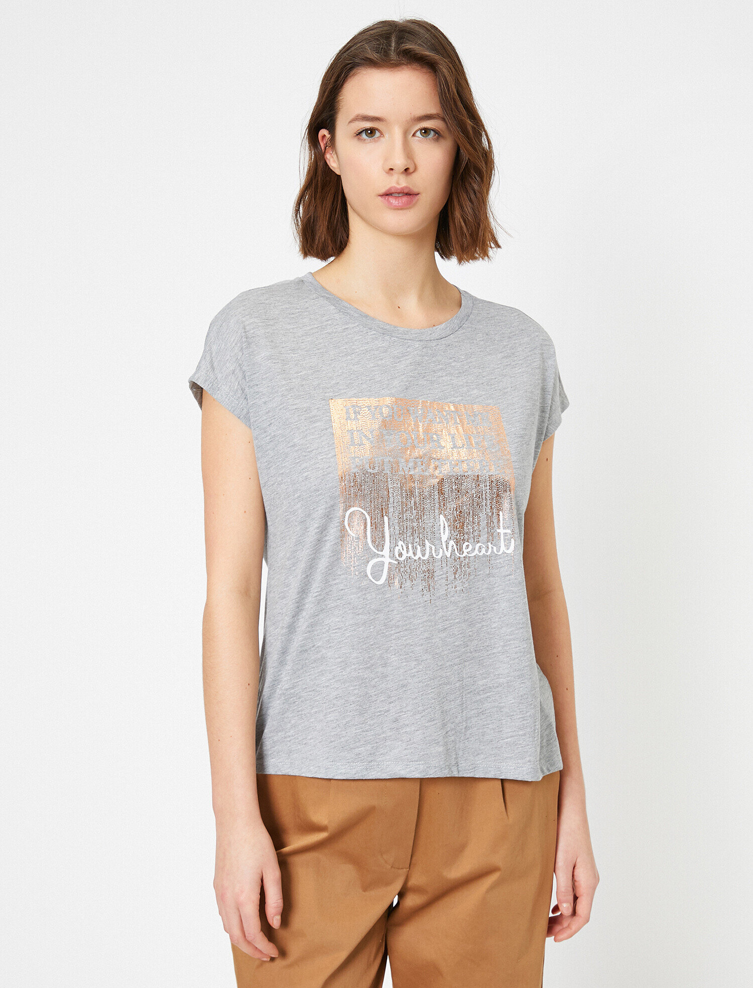   Yazılı Baskılı Tişört