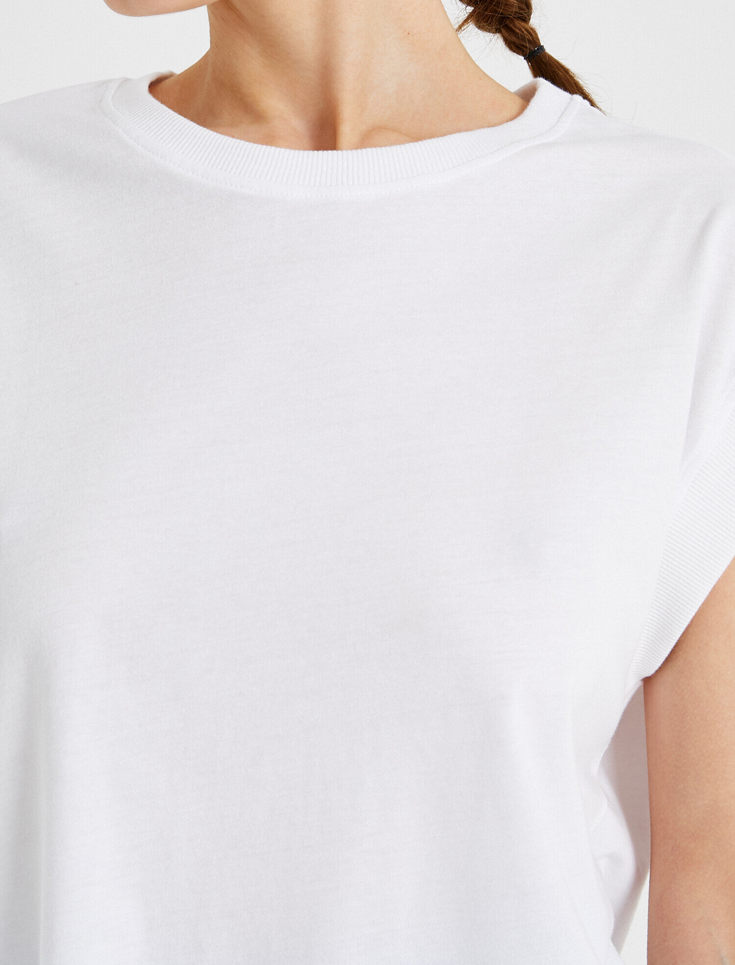   Bisiklet Yaka Tişört Pamuklu