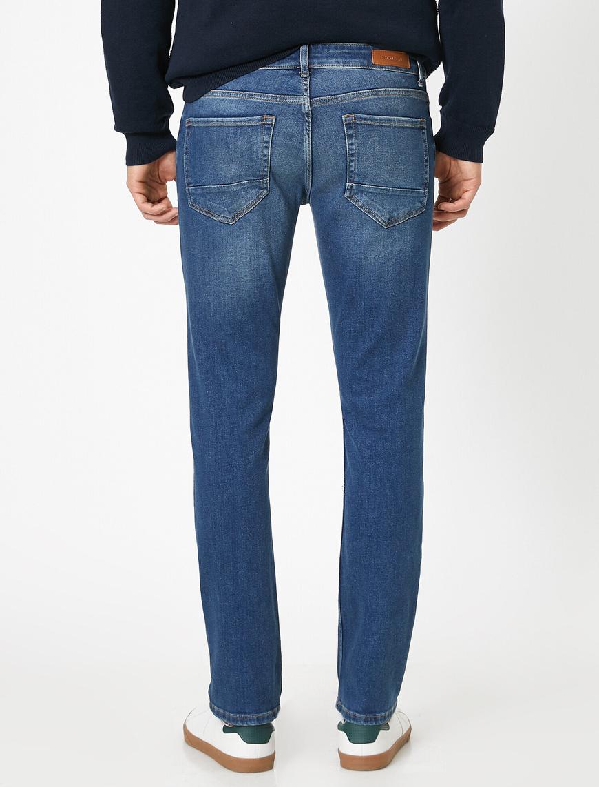   Straight Fit Boru Paça Kot Pantolon - Mark Jean