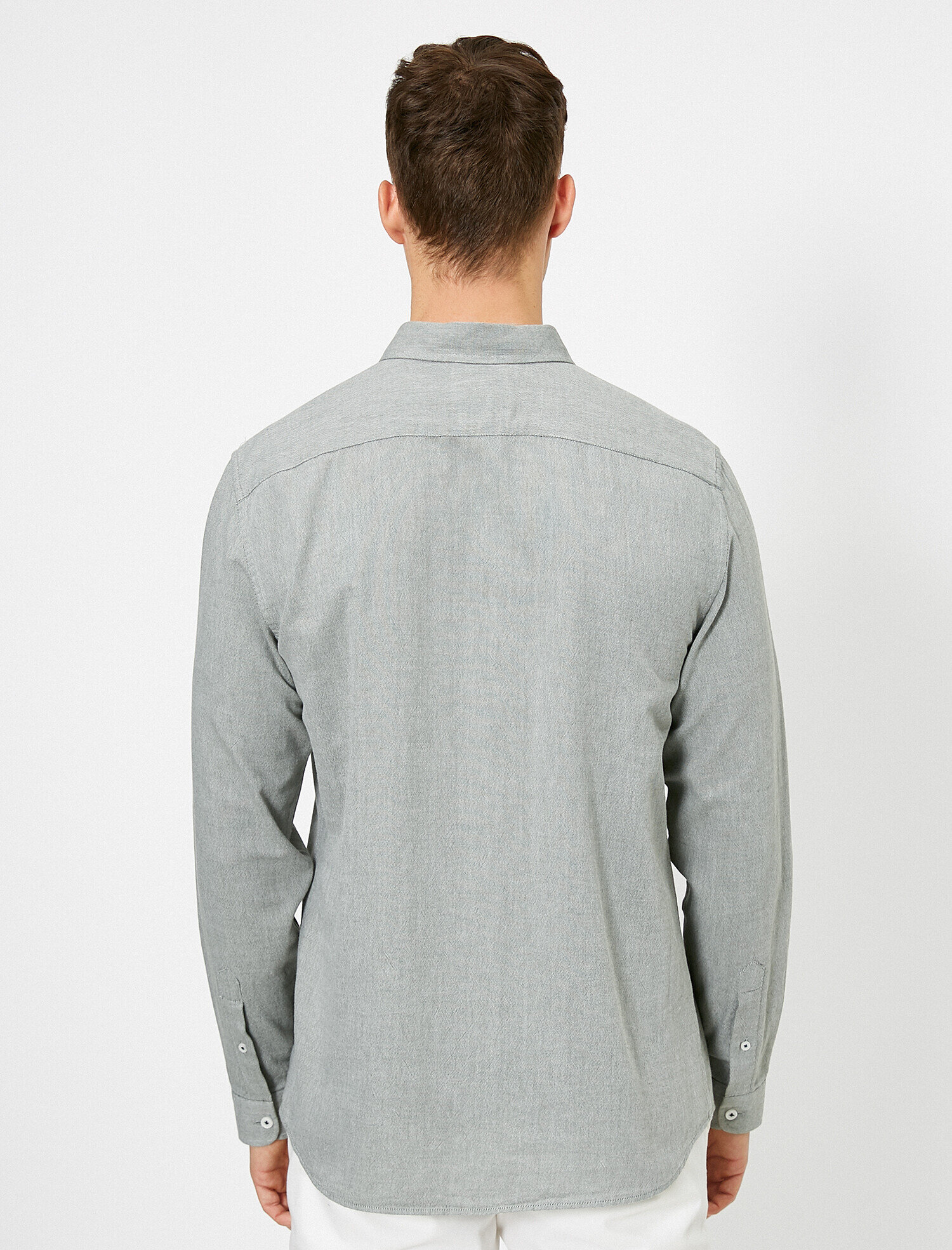 Pamuklu Cep Detaylı Uzun Kollu Casual Gömlek