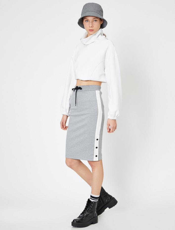  Beli Bağlamalı Etek