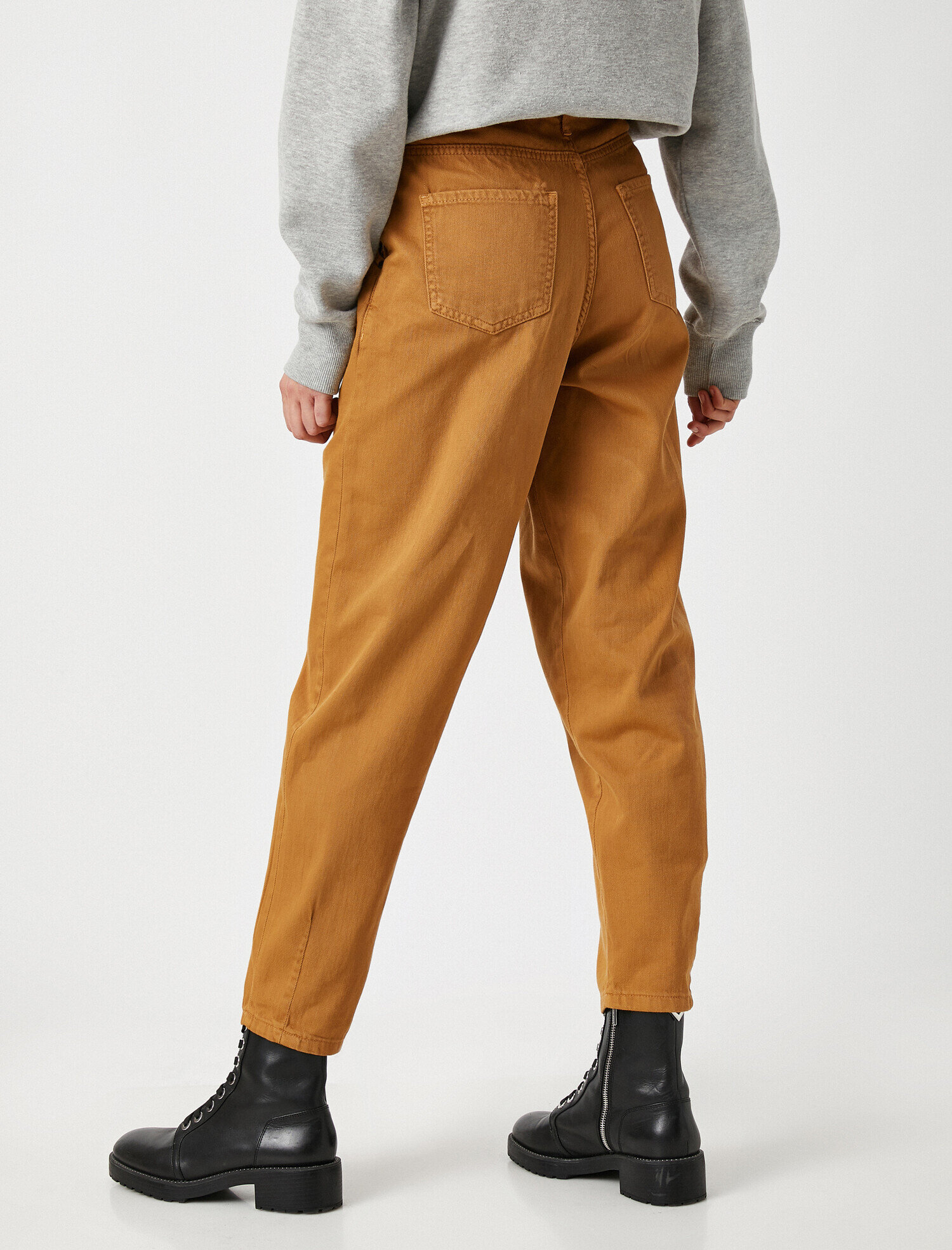   Yüksek Bel Pileli Pantolon