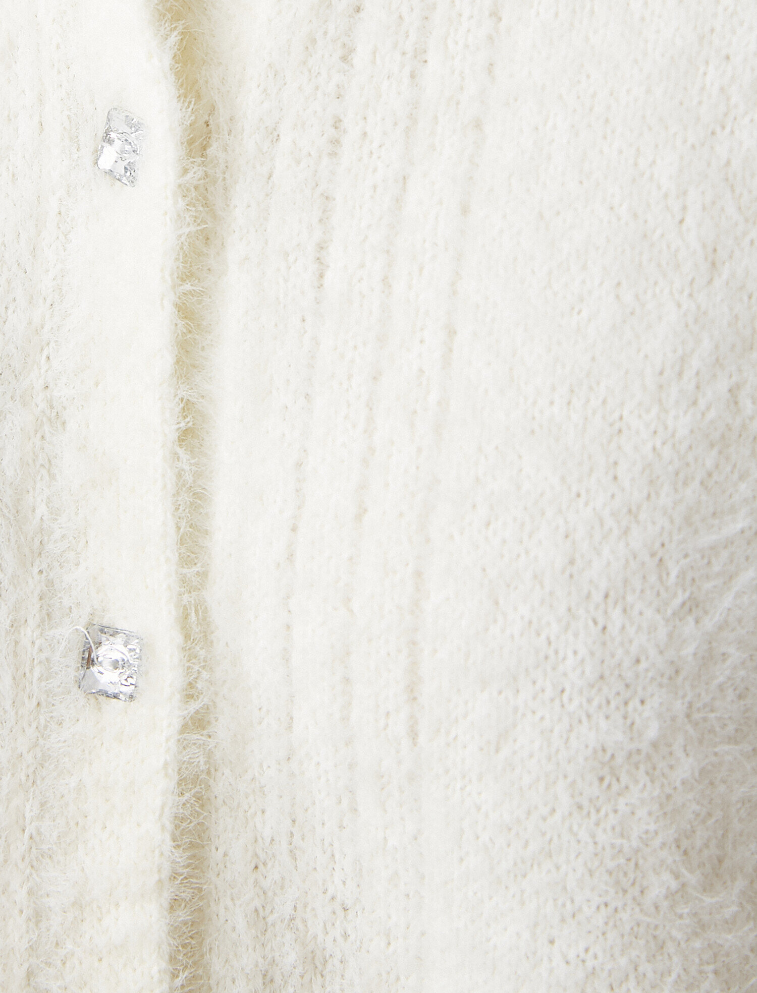   Bisiklet Yaka Düğme Detaylı Triko Hırka