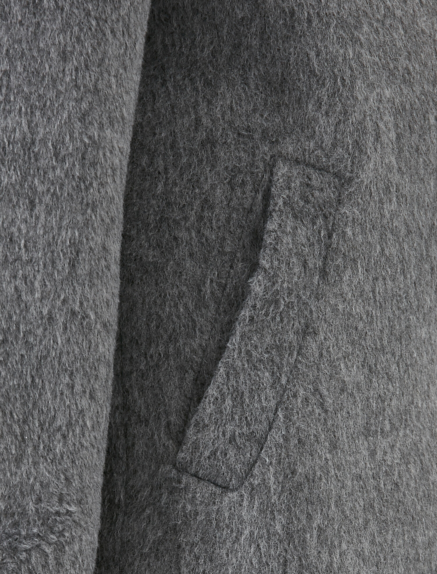   Kaşe Düğmeli Uzun Kaban